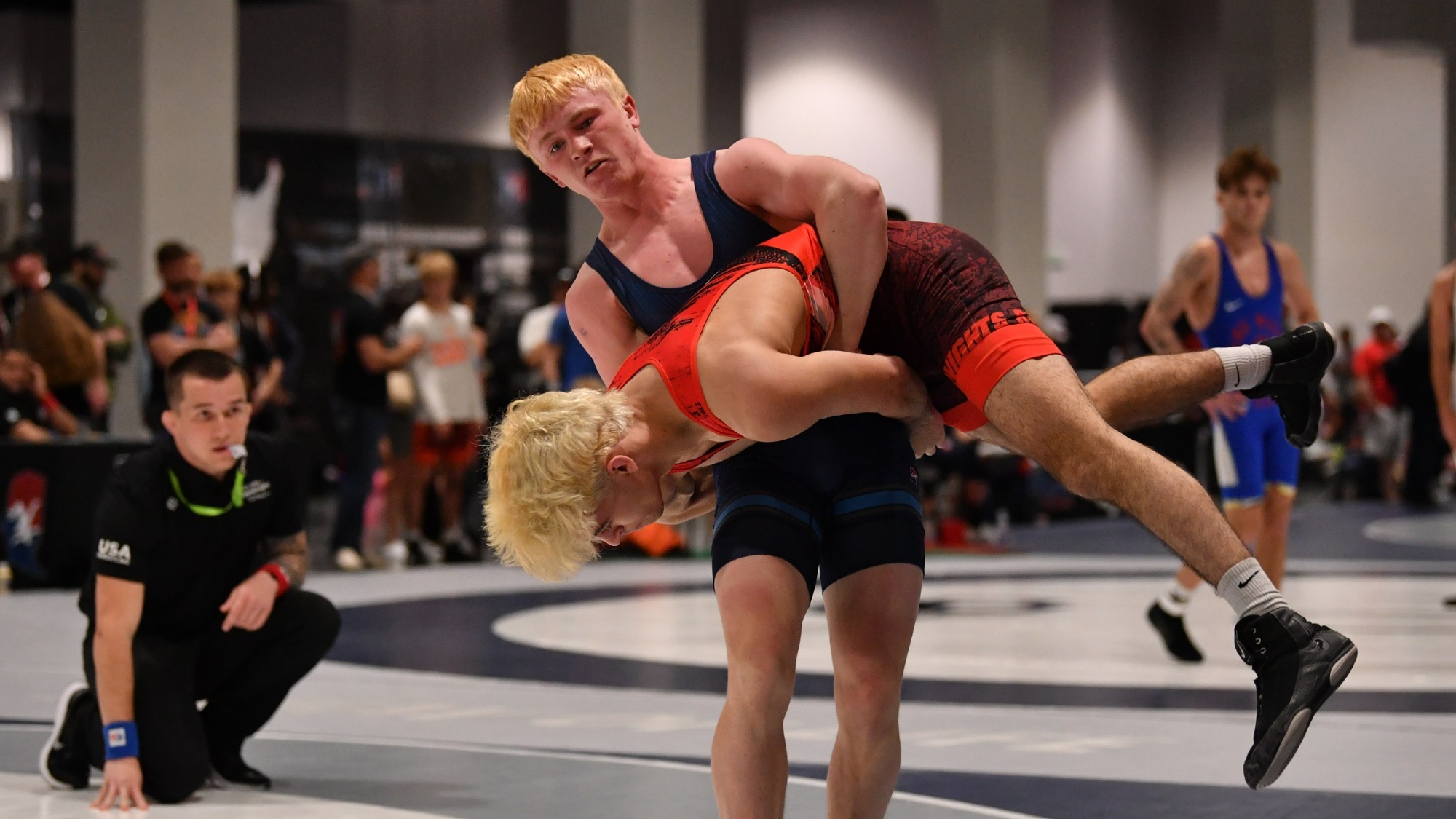 Logan Schwanz competes in the U20 Greco Championships at the 2026 US Open