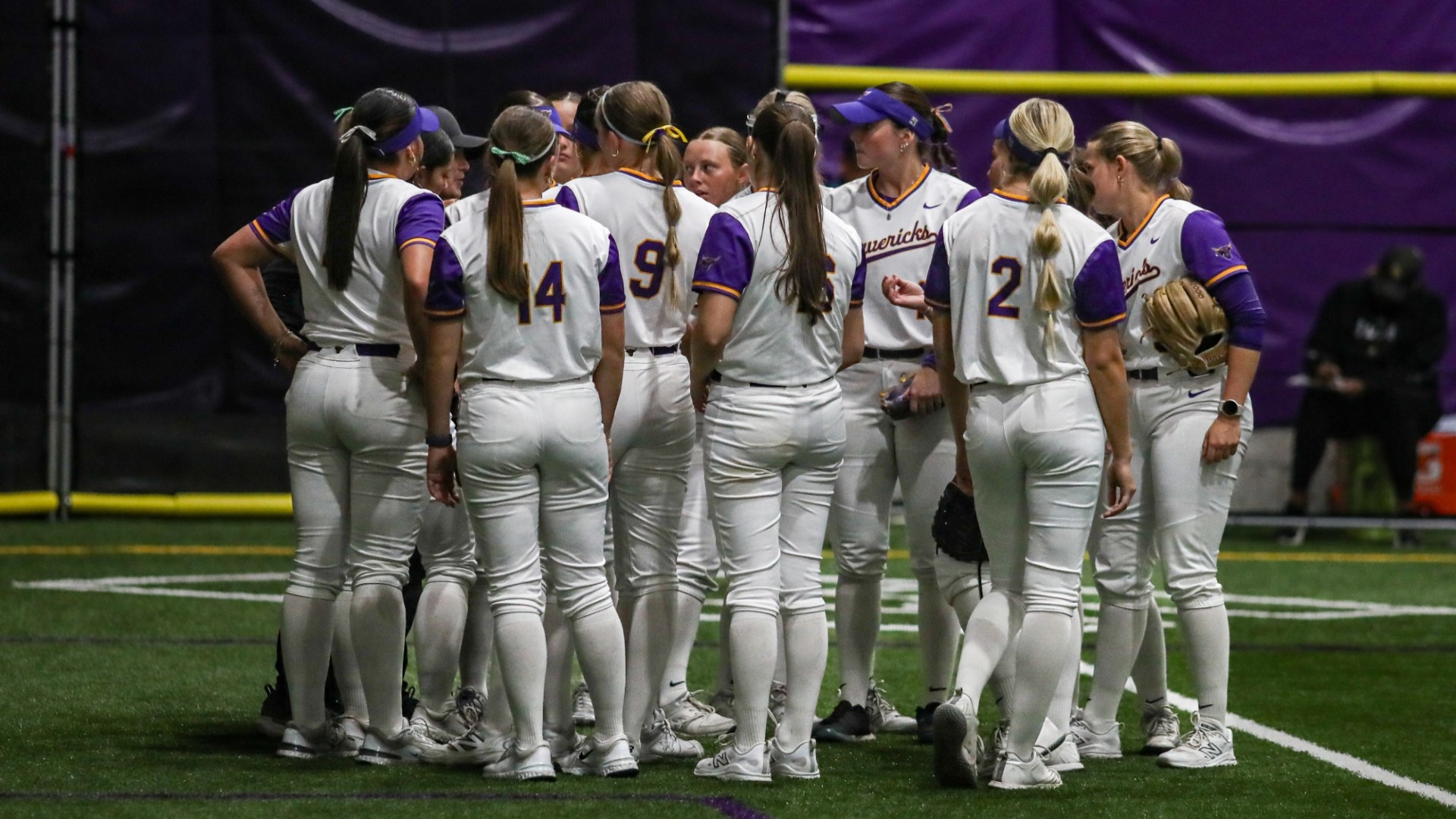 Softball Team huddle