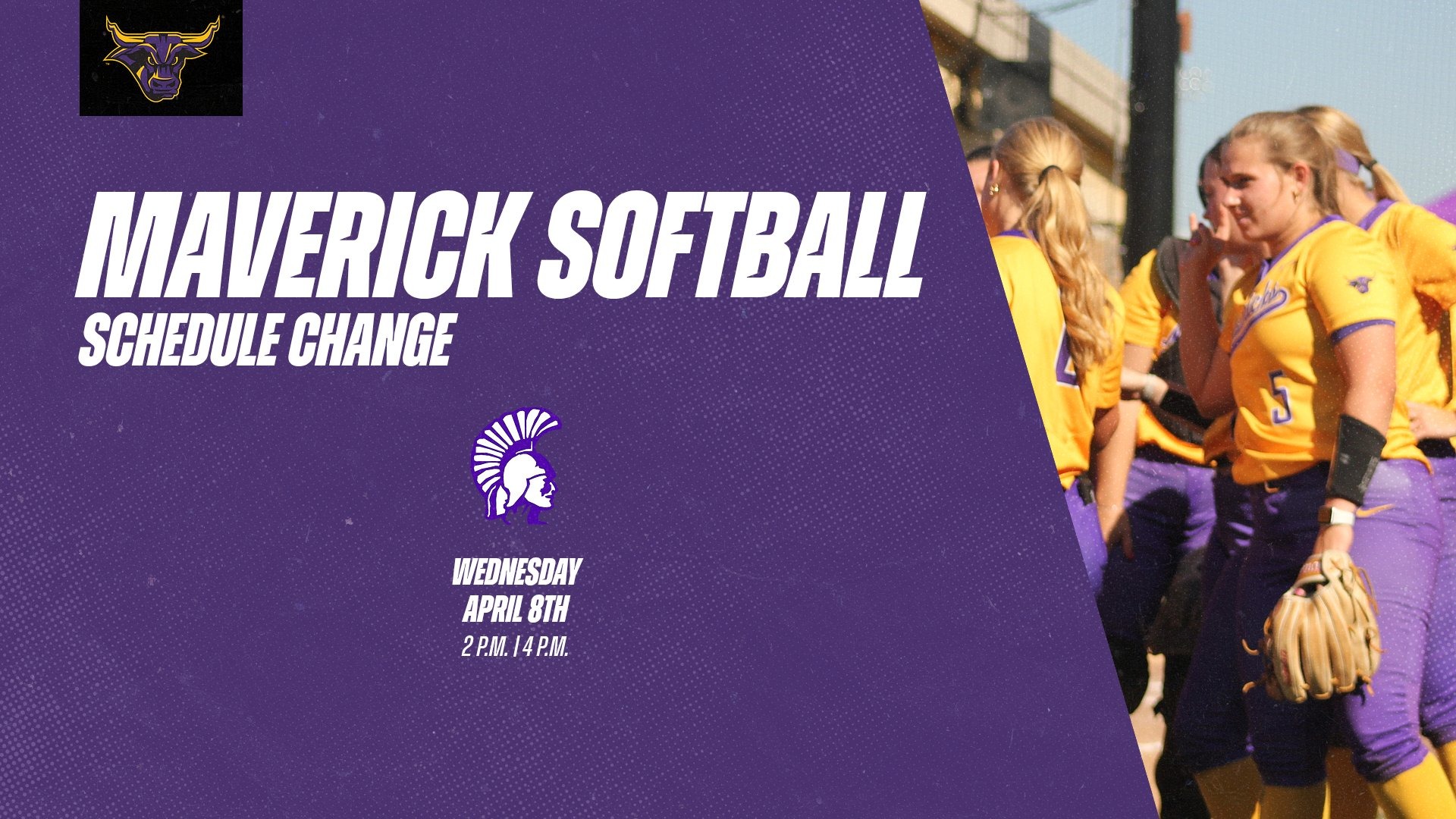 Softball Schedule Change