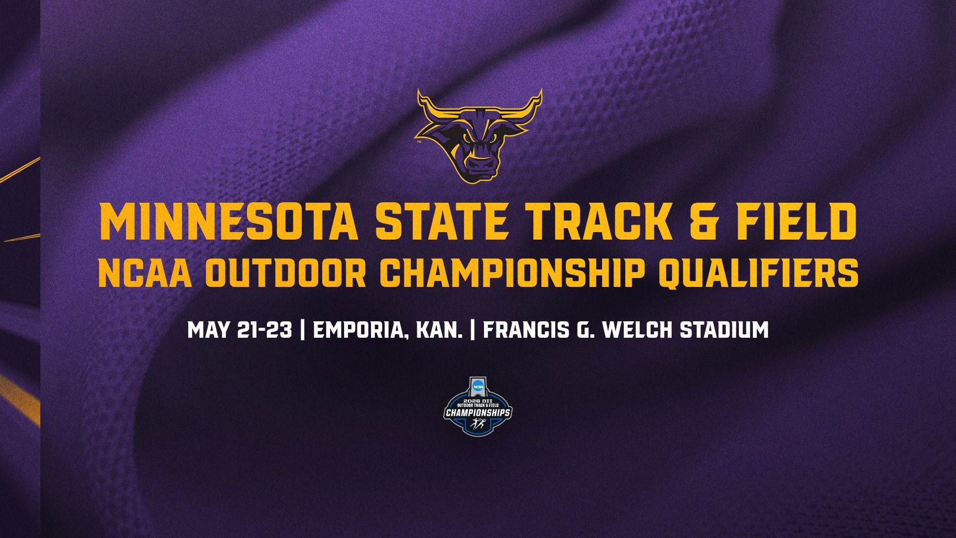 Men's and Women's Track & Field NCAA Outdoor Championship Qualifiers Graphic
