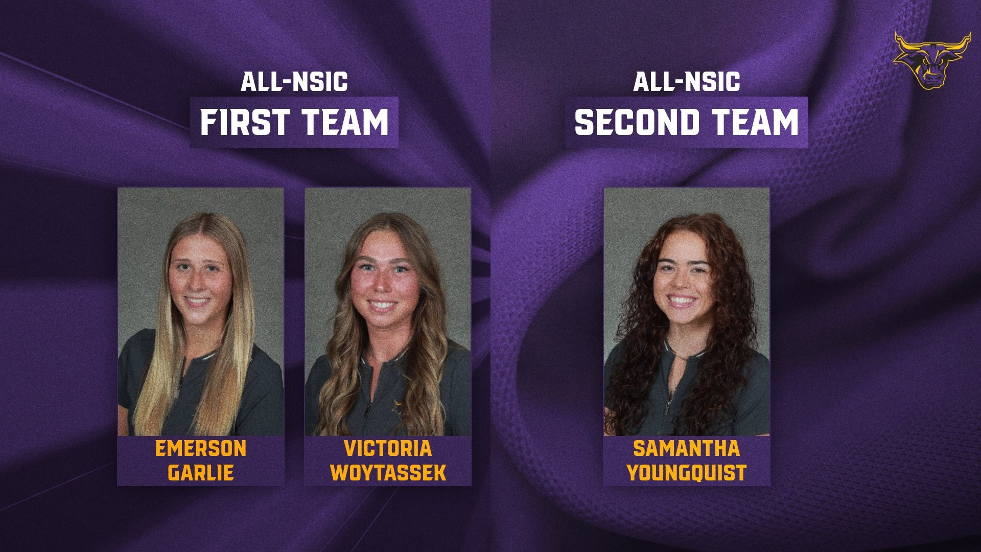 Women's Golf All-NSIC Team Graphic