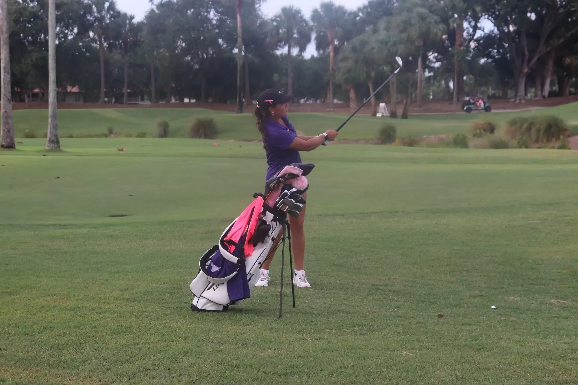 Ava Olson in the fairway at the NCAA Championships