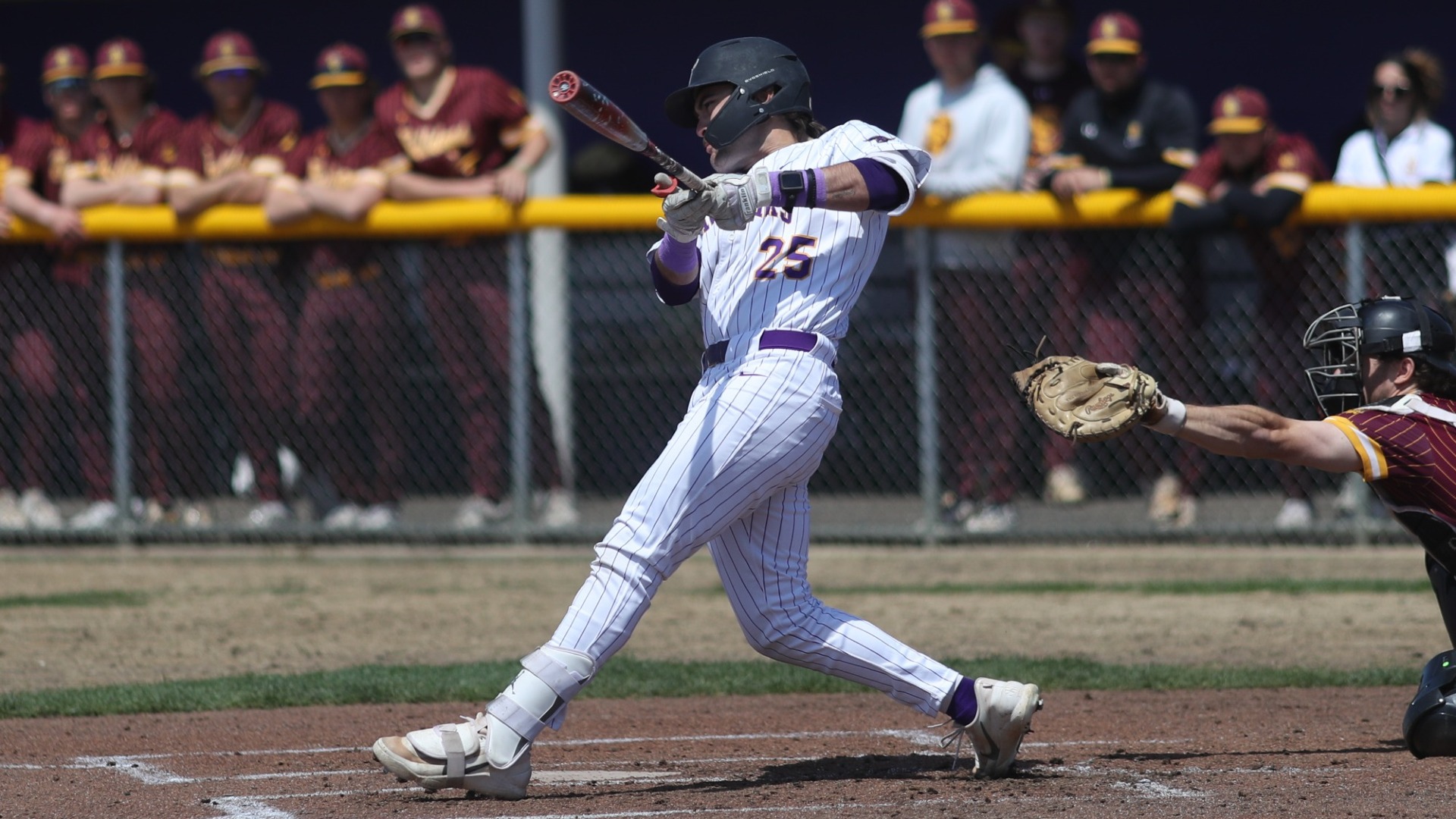 Pambos Nicoloudes up to bat vs UMD
