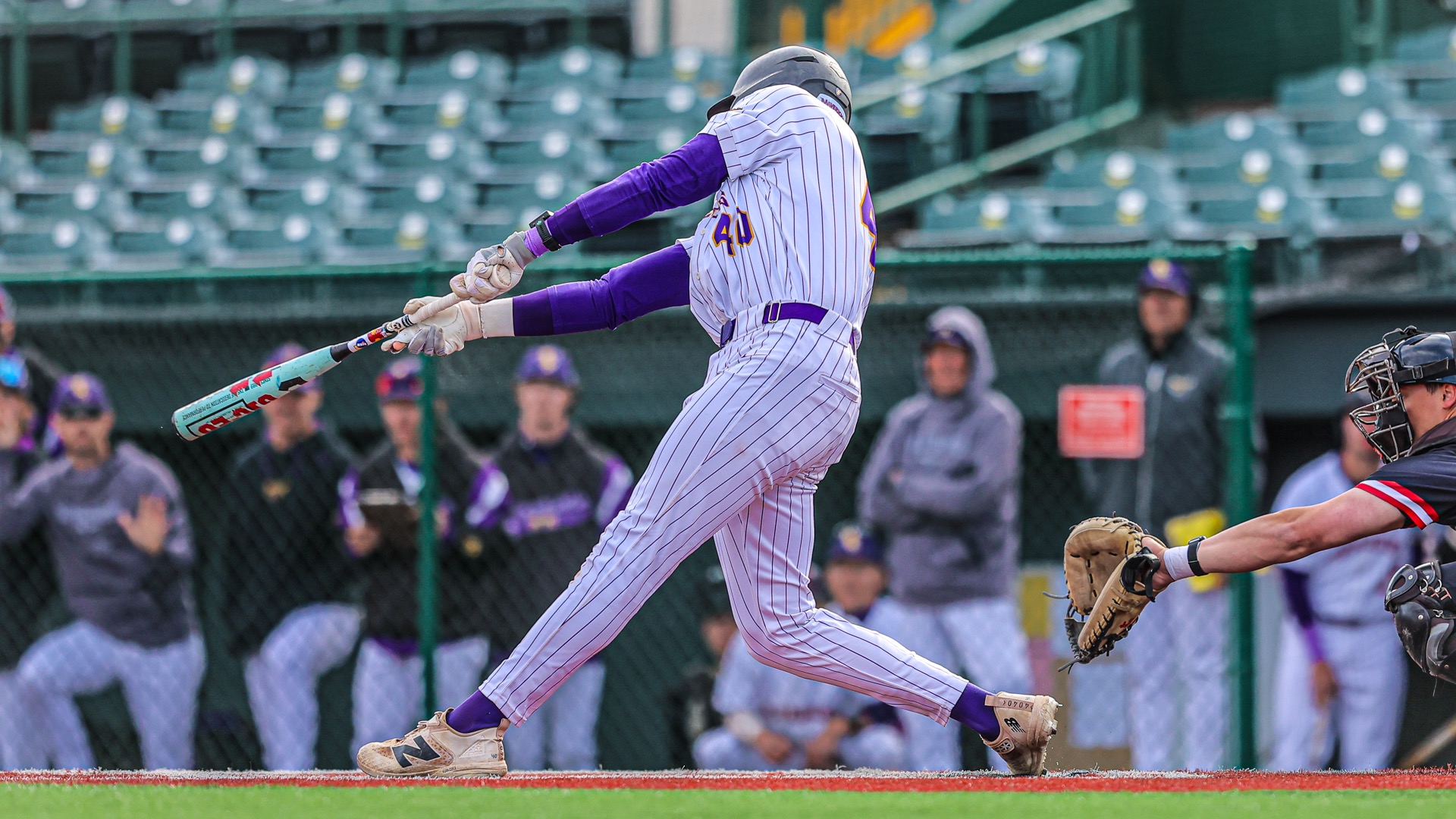 Brandon Vlcko hitting vs Minot State 