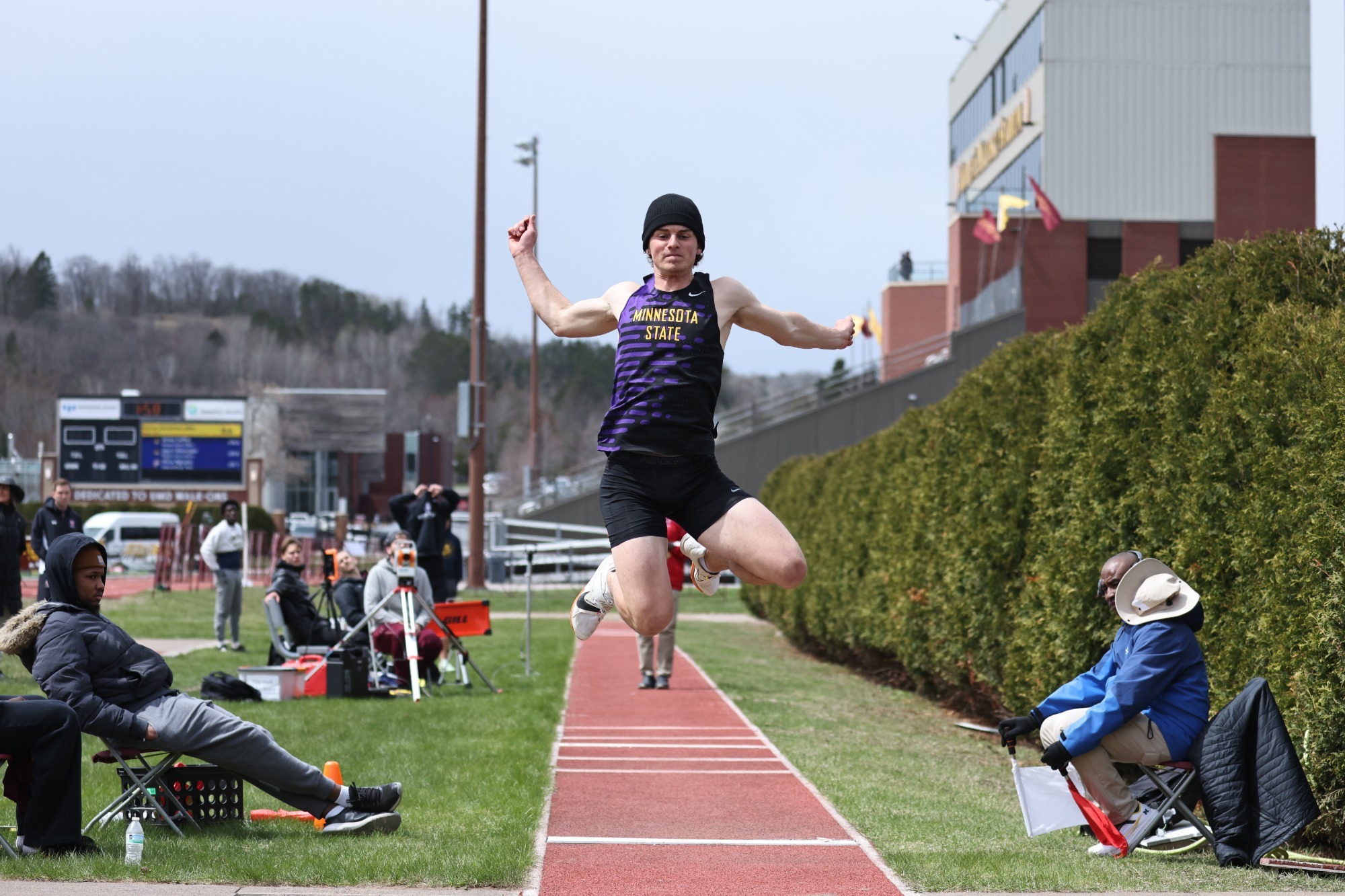 Men's Track in Long Jump Event
