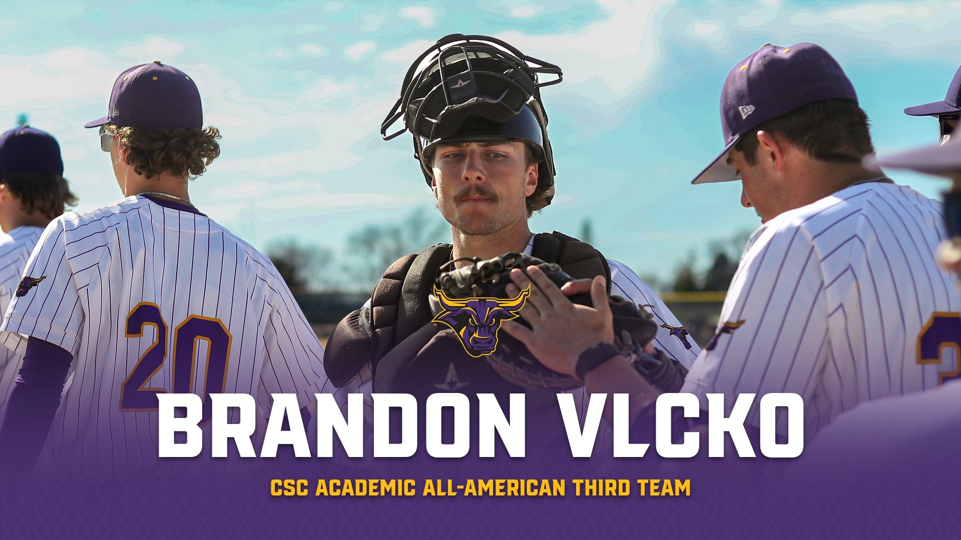 Brandon Vlcko graphic for CSC Academic All-American Third Team