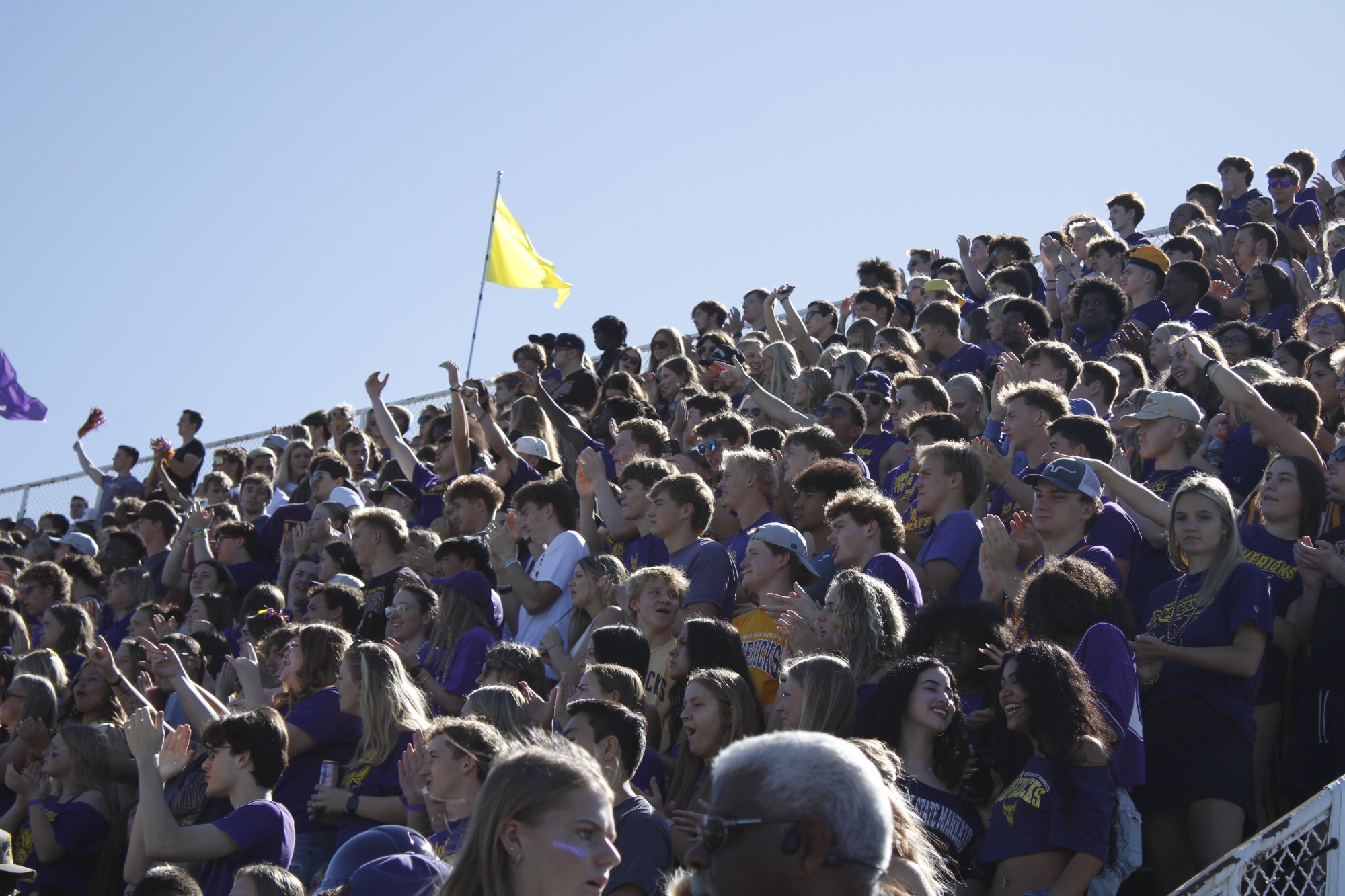A photo of the football crowd from MSU's game vs. Sioux Falls
