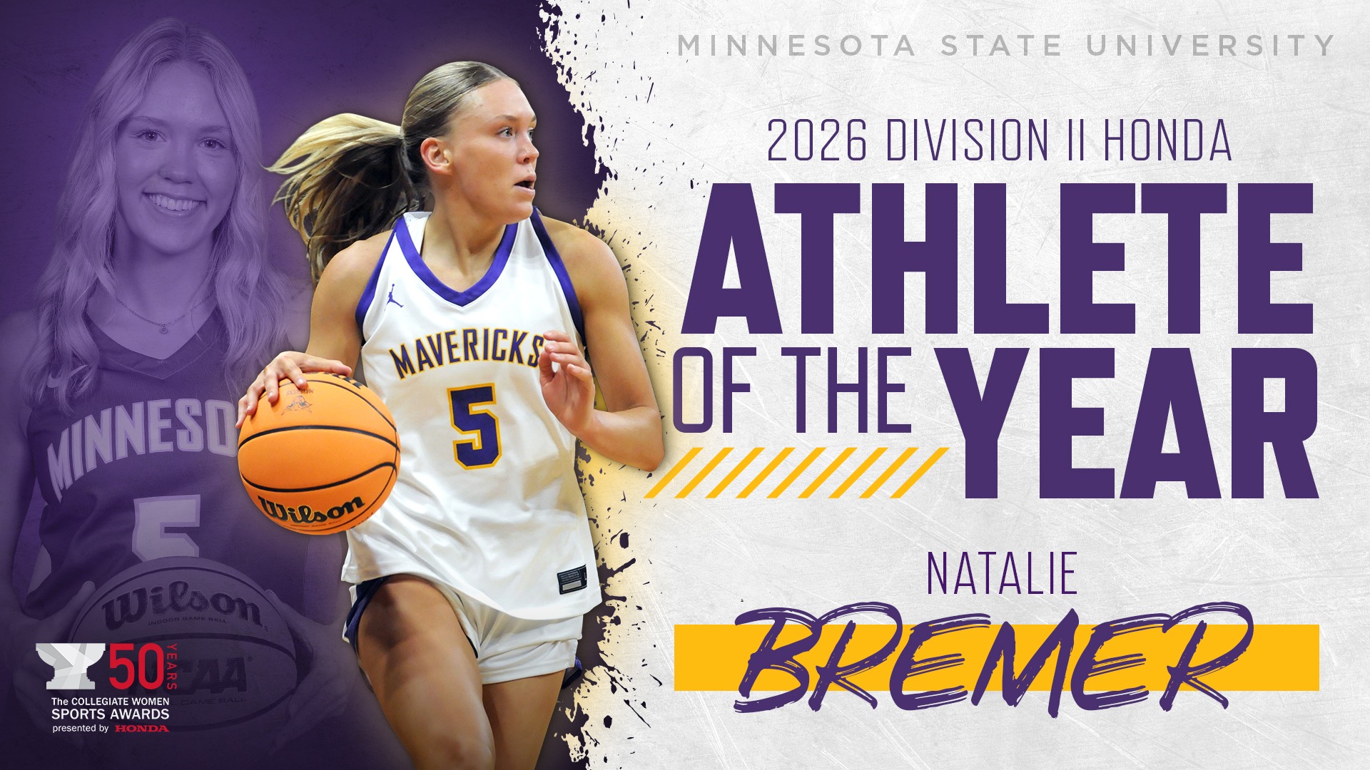 Natalie Bremer DII Honda Athlete of the Year Graphic