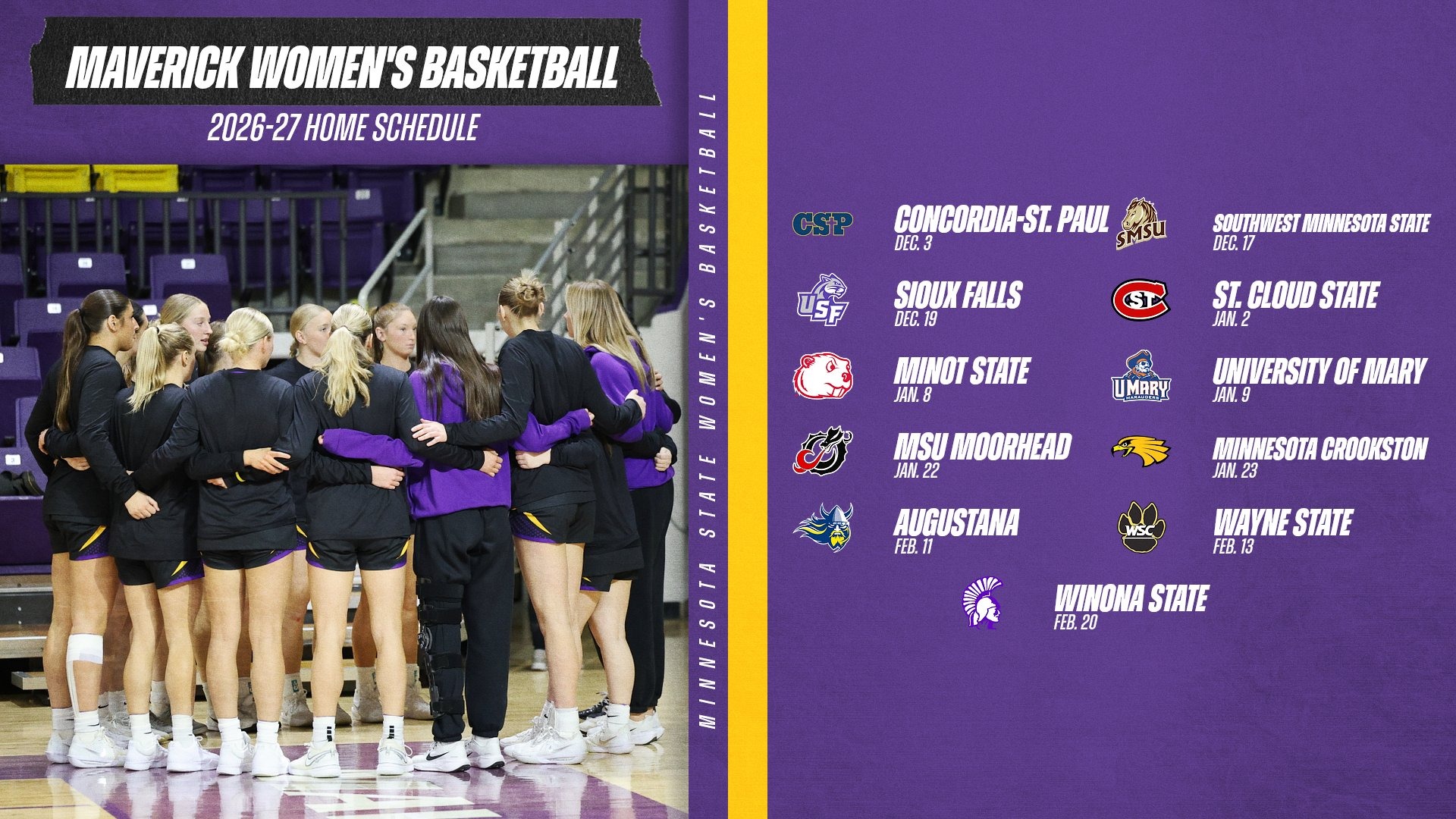 2026-27 Women's Basketball Schedule Story Graphic