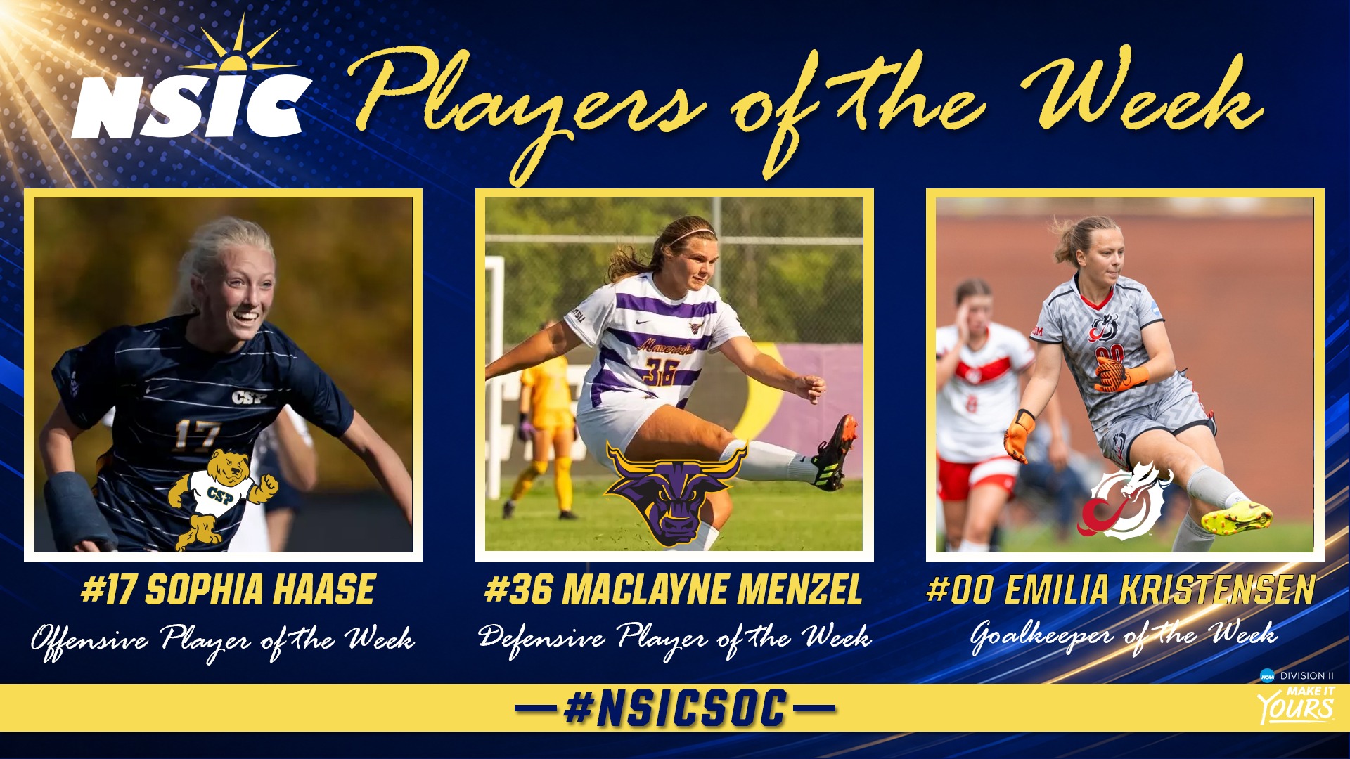 Maclayne Menzel earns NSIC Defensive Player of the Week