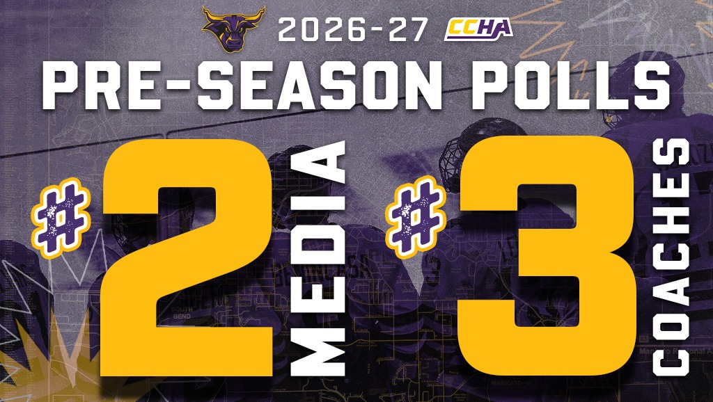 CCHA Preseason Media and Coaches Polls Graphic