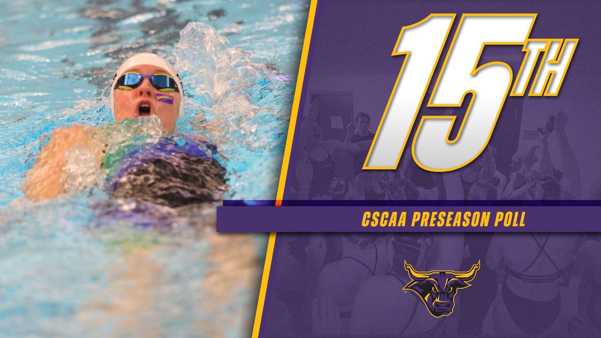 Swimming CSCAA Preseason Poll Ranking Graphic