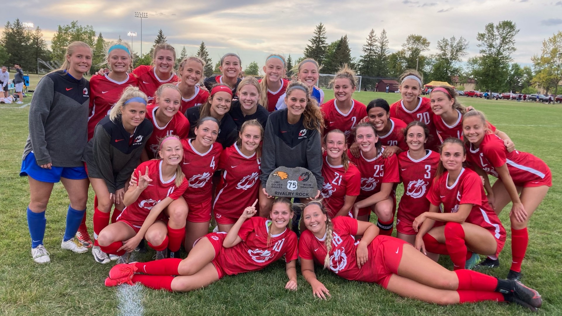 Dragon Women's Soccer Regains Highway 75 Rivalry Rock with 10 Win at