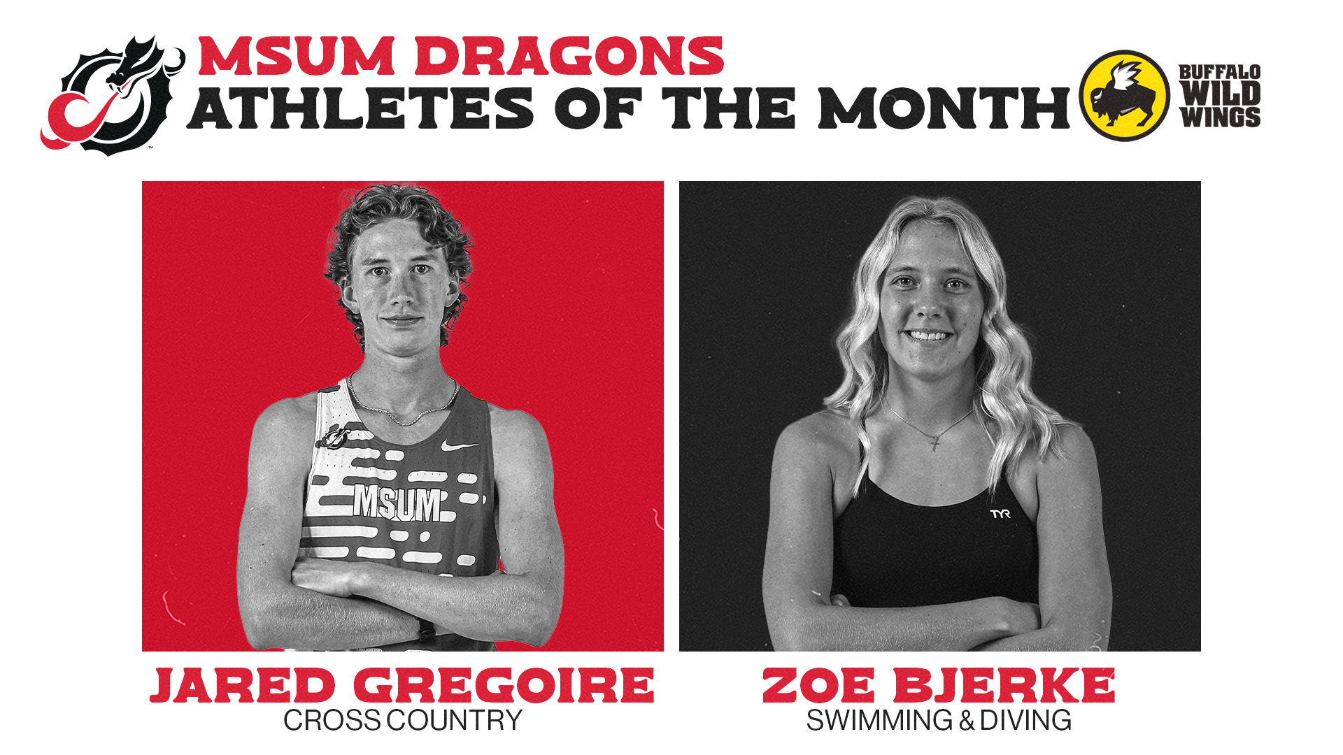Student-Athletes of the Month October 2025