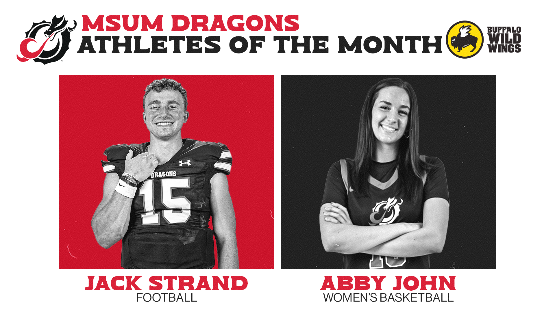 Student-Athletes of the Month November 2025