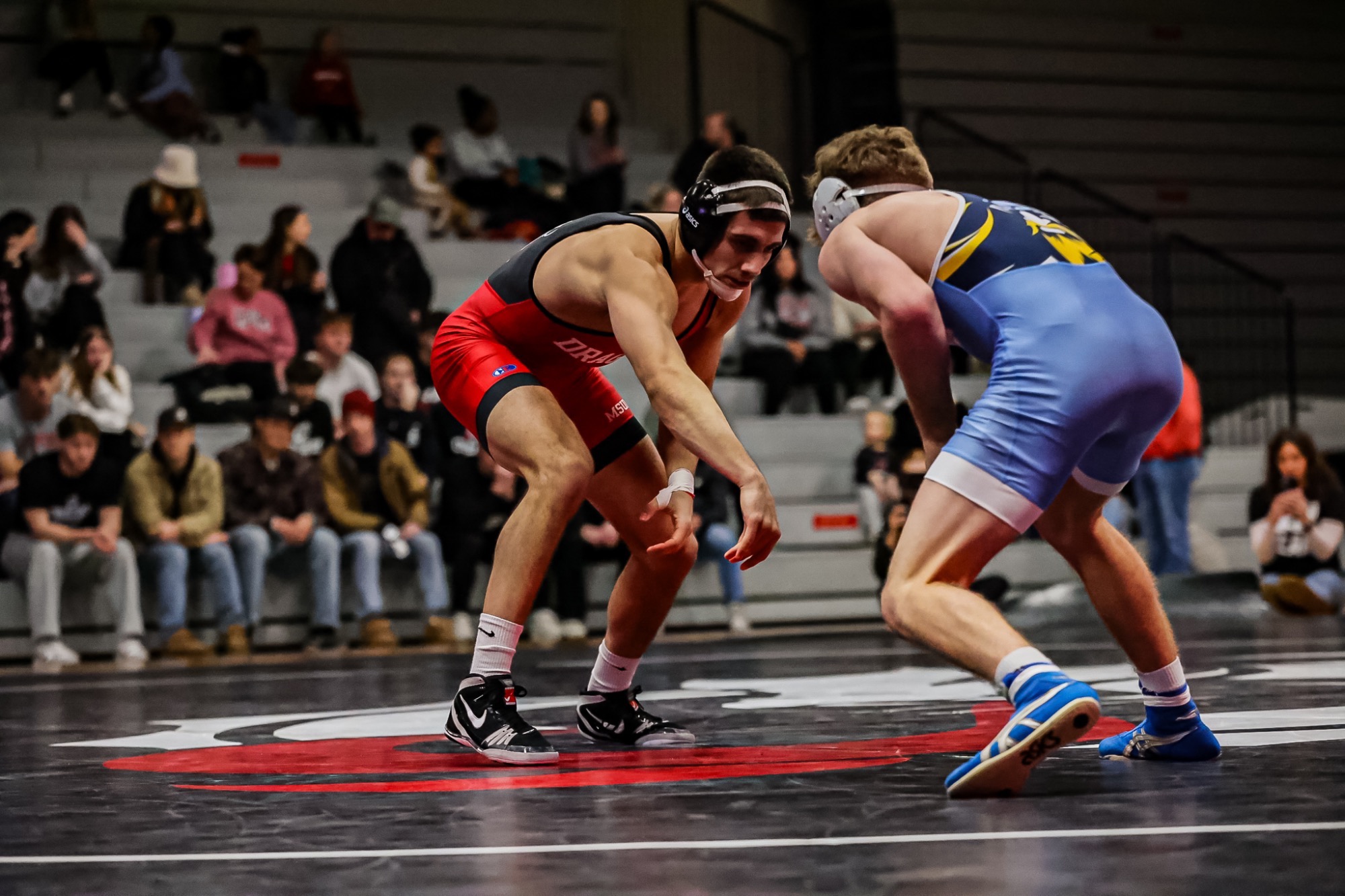 Parker Benz earned a win at 149 pounds for MSUM against #13 SCSU on Thursday