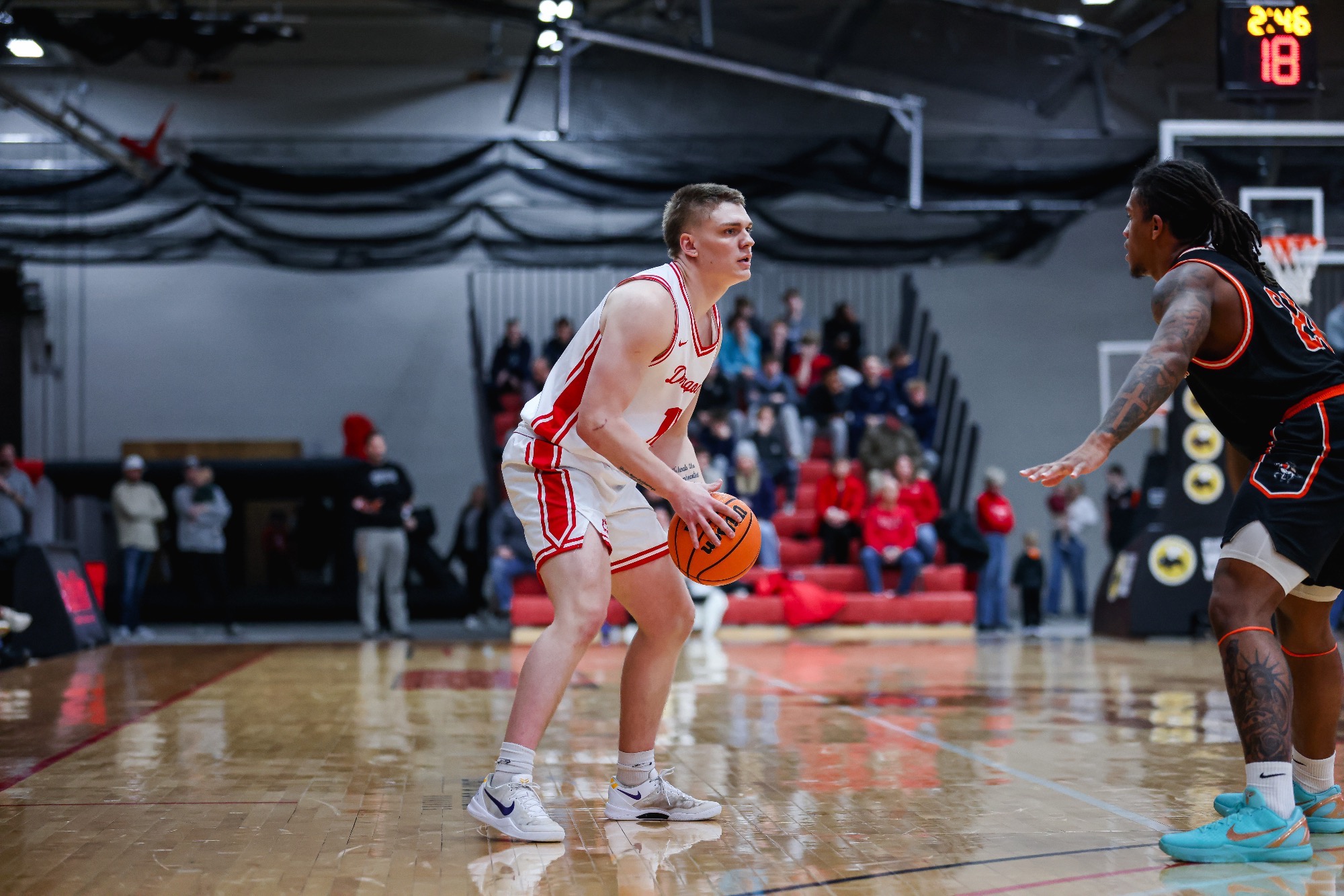 Levi Birkholz scored 12 points against Jamestown on Saturday. 