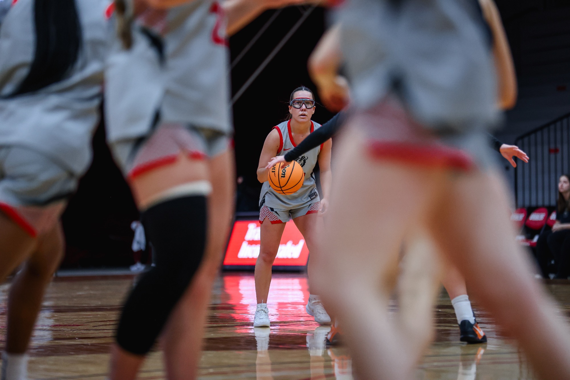 Ashton Safranski scored 14 points with seven rebounds, seven assists and two steals against Jamestown on Saturday. 