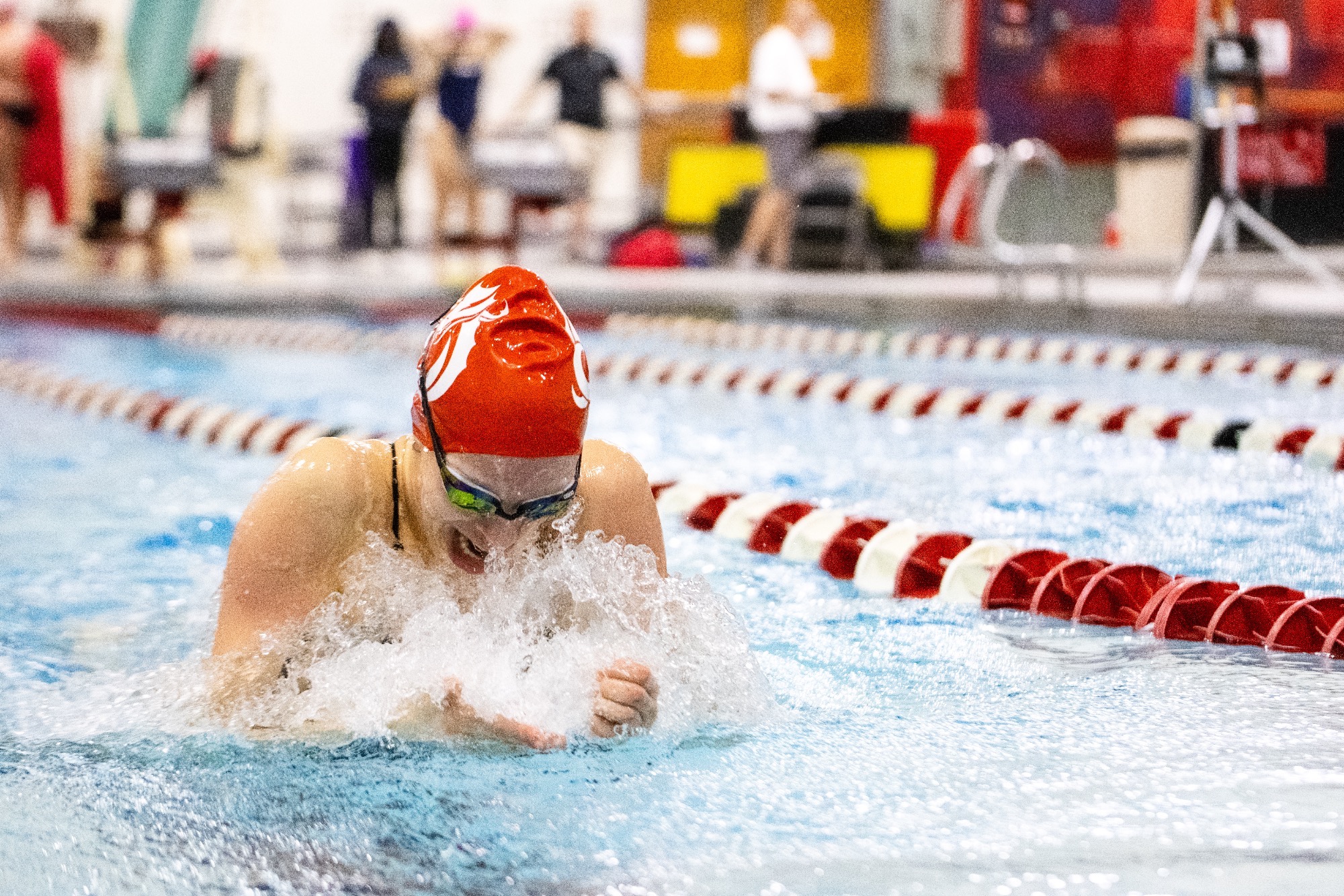 Rose Urick swam a personal best in the 200-yard breaststroke on Saturday at the Rochester Invitational