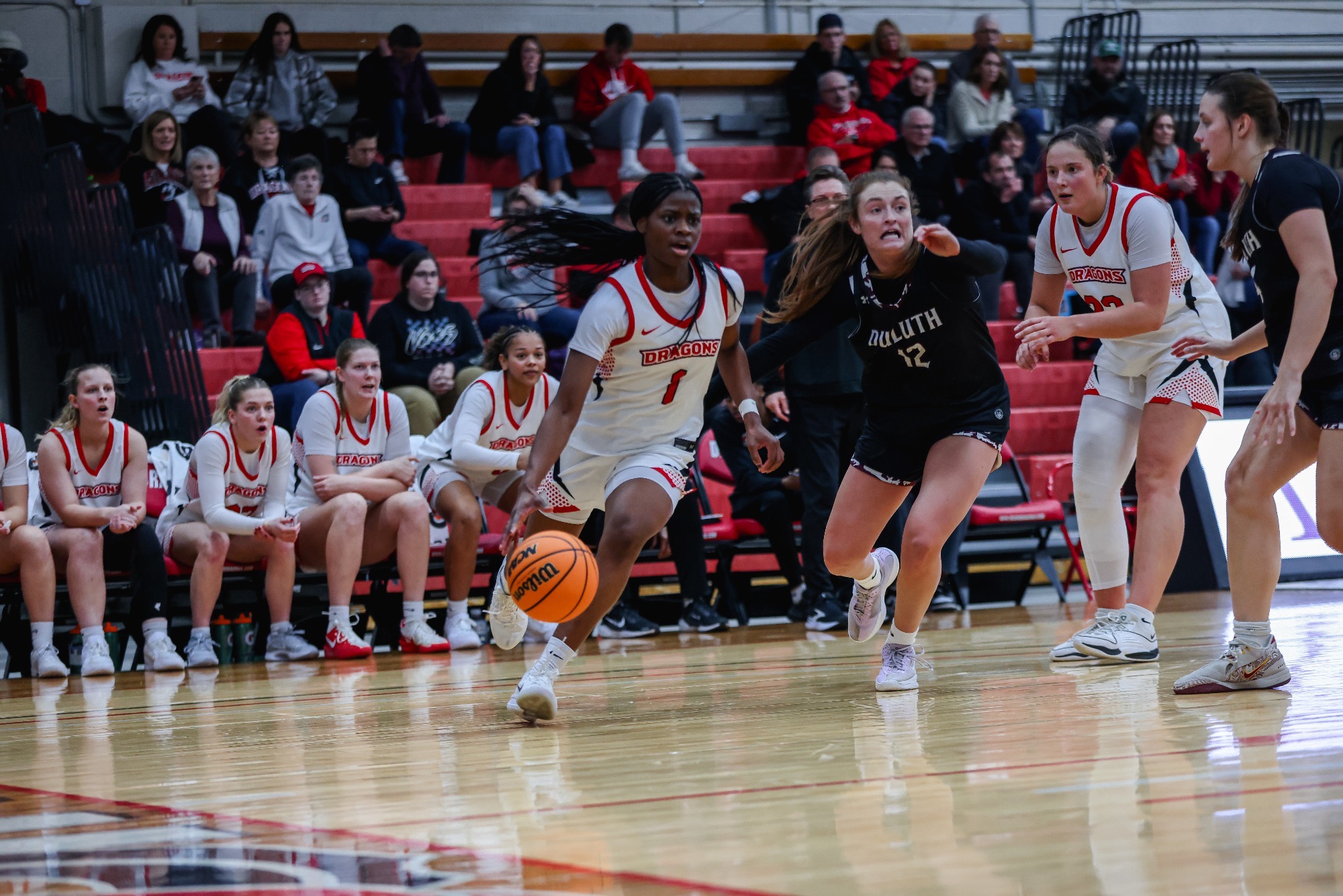 Grace Massaquoi scored 21 points in MSUM's loss to UMD on Saturday 