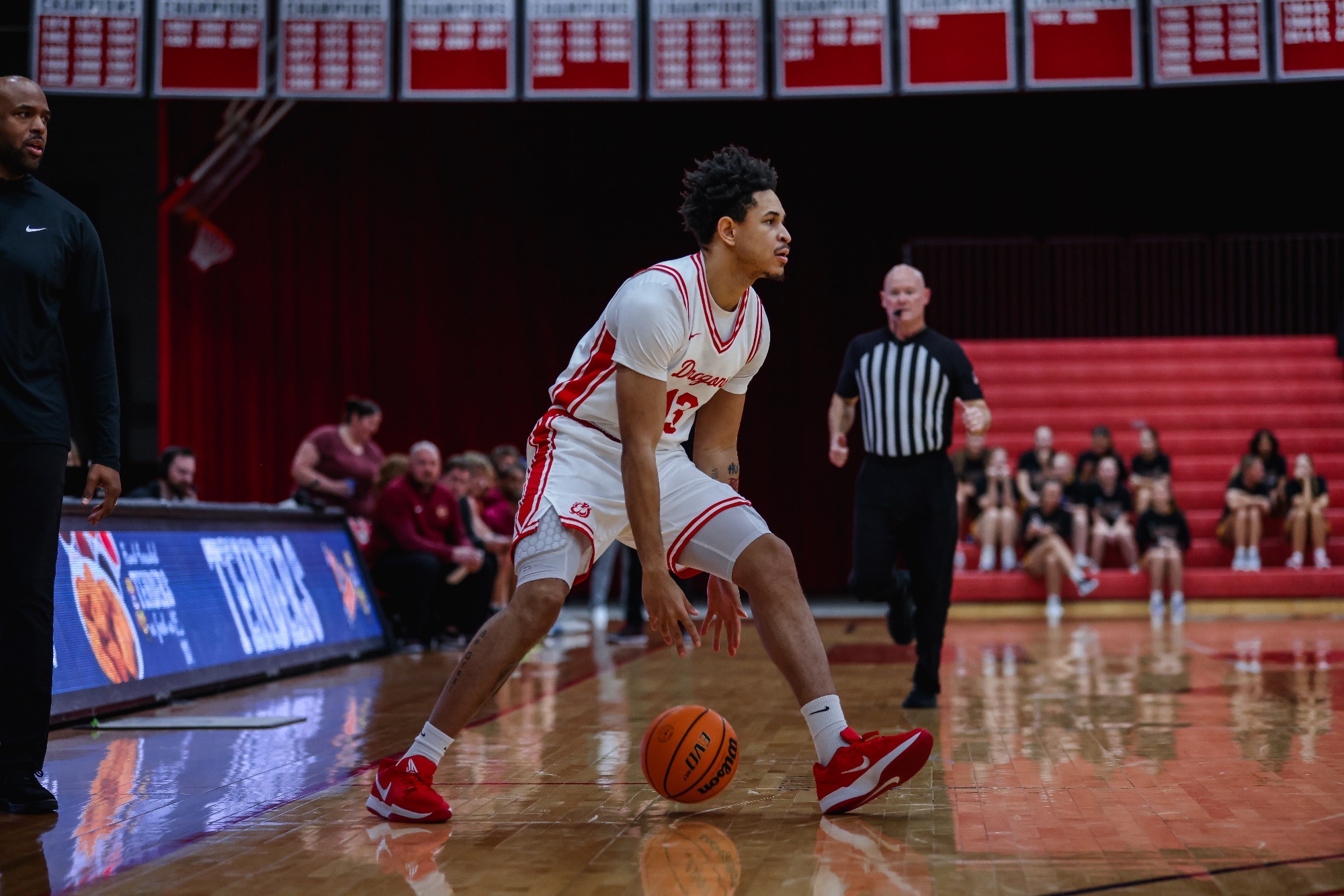 Timaris Brown scored 19 points with 10 rebounds in an 83-79 victory over Winona State.