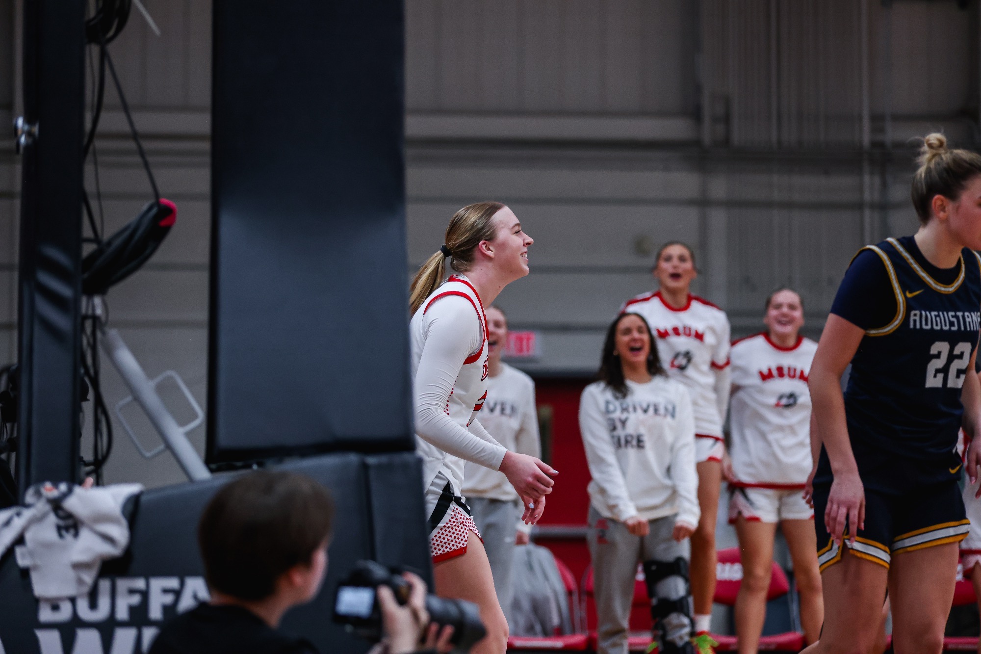 Abby Berge scored 22 points with eight rebounds in MSUM's win over Augie on Friday evening. 