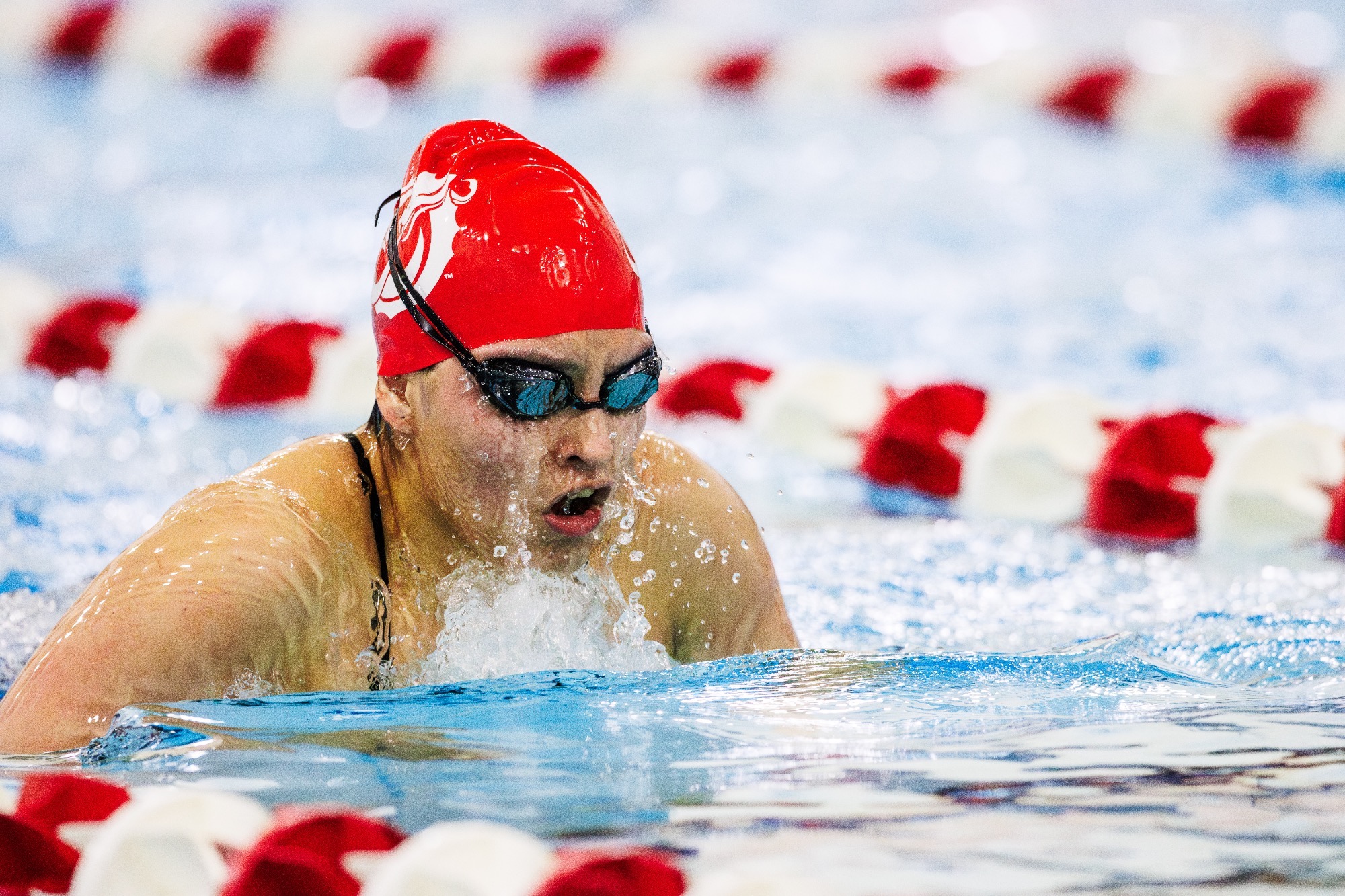 Fernanda Leon earned an event win for Moorhead versus Minnesota State on Saturday. 