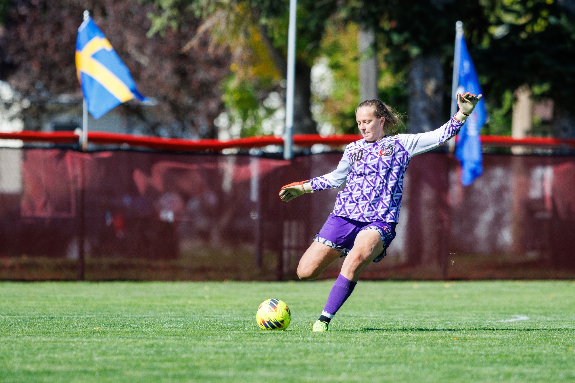 Emilia Bukholt Kristensen made six saves against Minnesota State on Friday