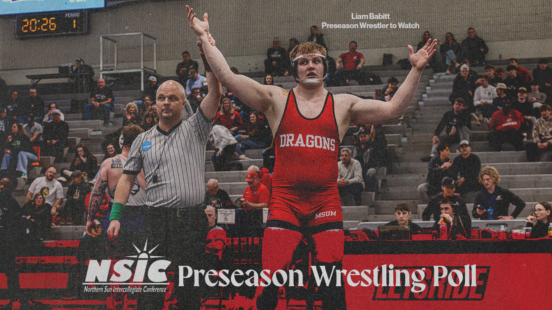 NSIC Preseason Wrestling Poll 2026-27...Liam Babitt named MSUM preseason wrestler to watch