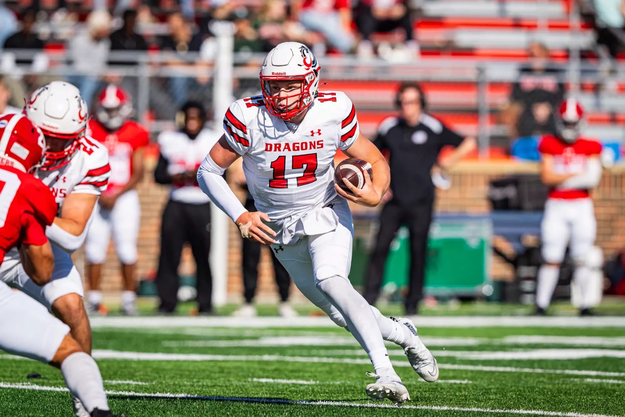 Minot State Football vs MSUM - Captured at Herb Parker Stadium on Oct 03, 2026 in Minot, North Dakota Photo by Sean Arbaut