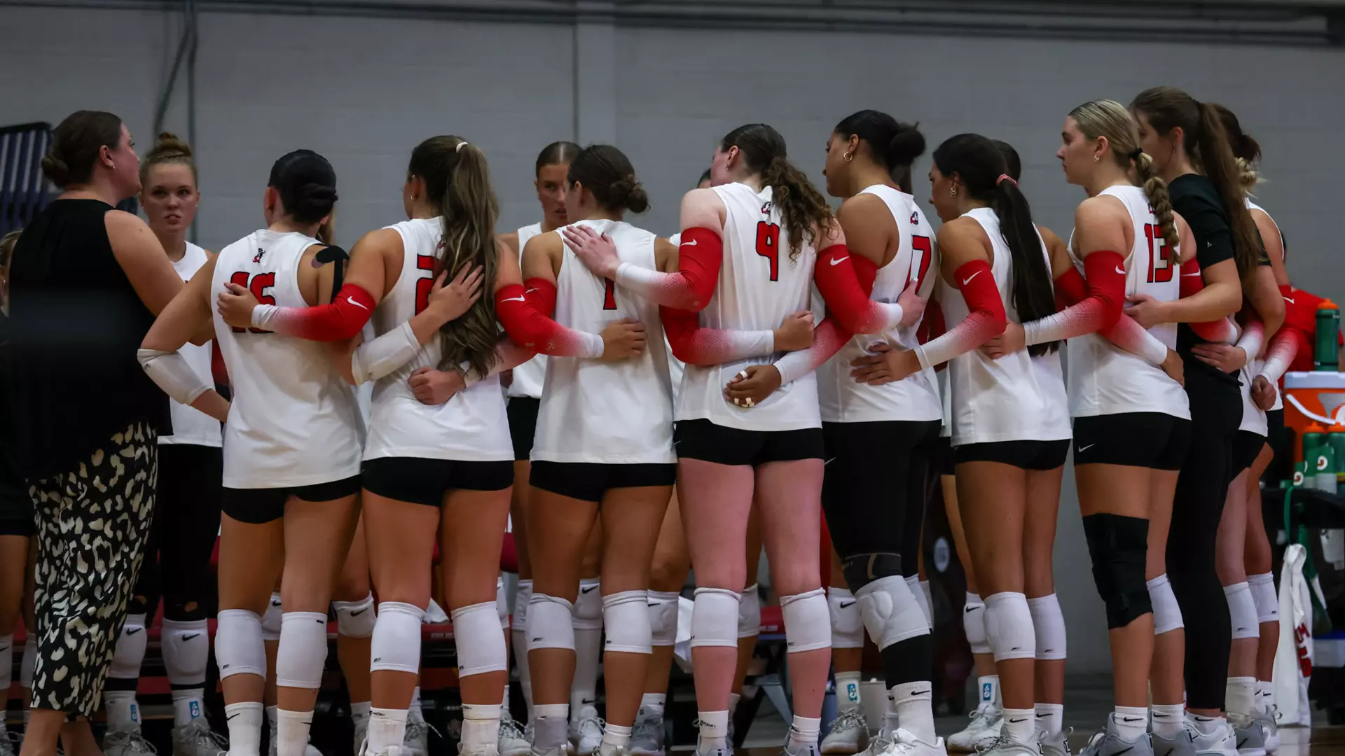 Dragon volleyball fell in three sets Friday night to #15 St. Cloud State