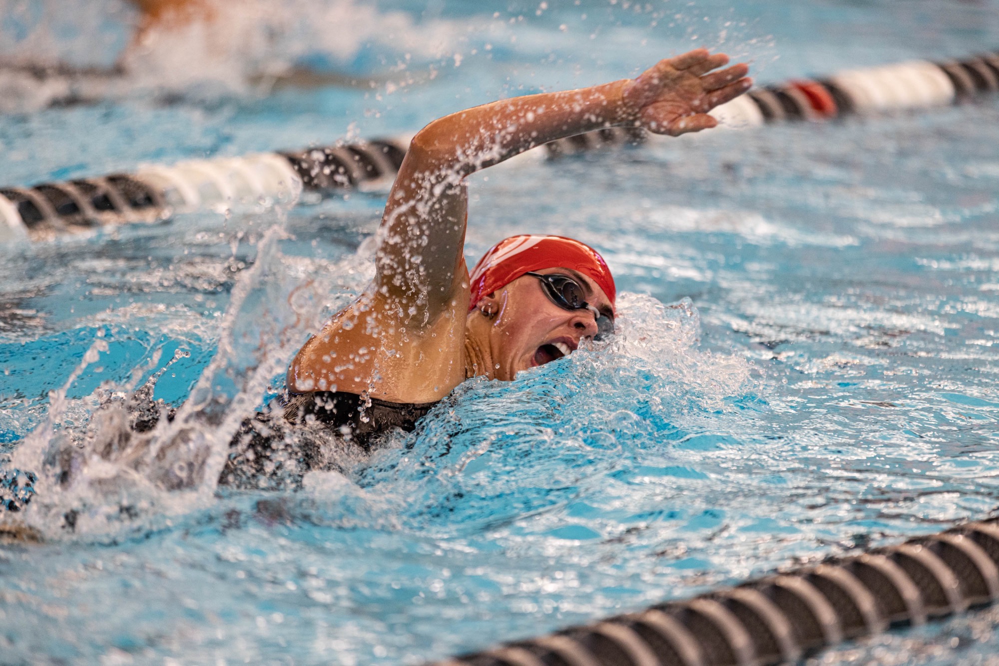 Maggie Moore finished fourth in the 100-yard freestyle to pace MSUM on the final day of the NSIC Swimming & Diving Championships