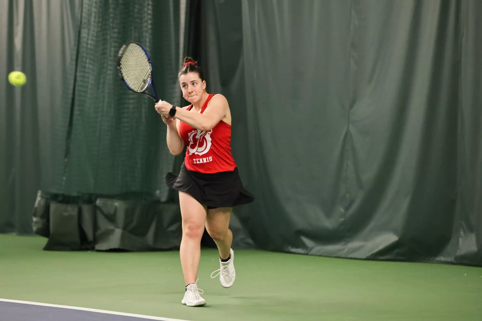 Sophia Felderman won her number two singles match against Minnesota State on Sunday. 