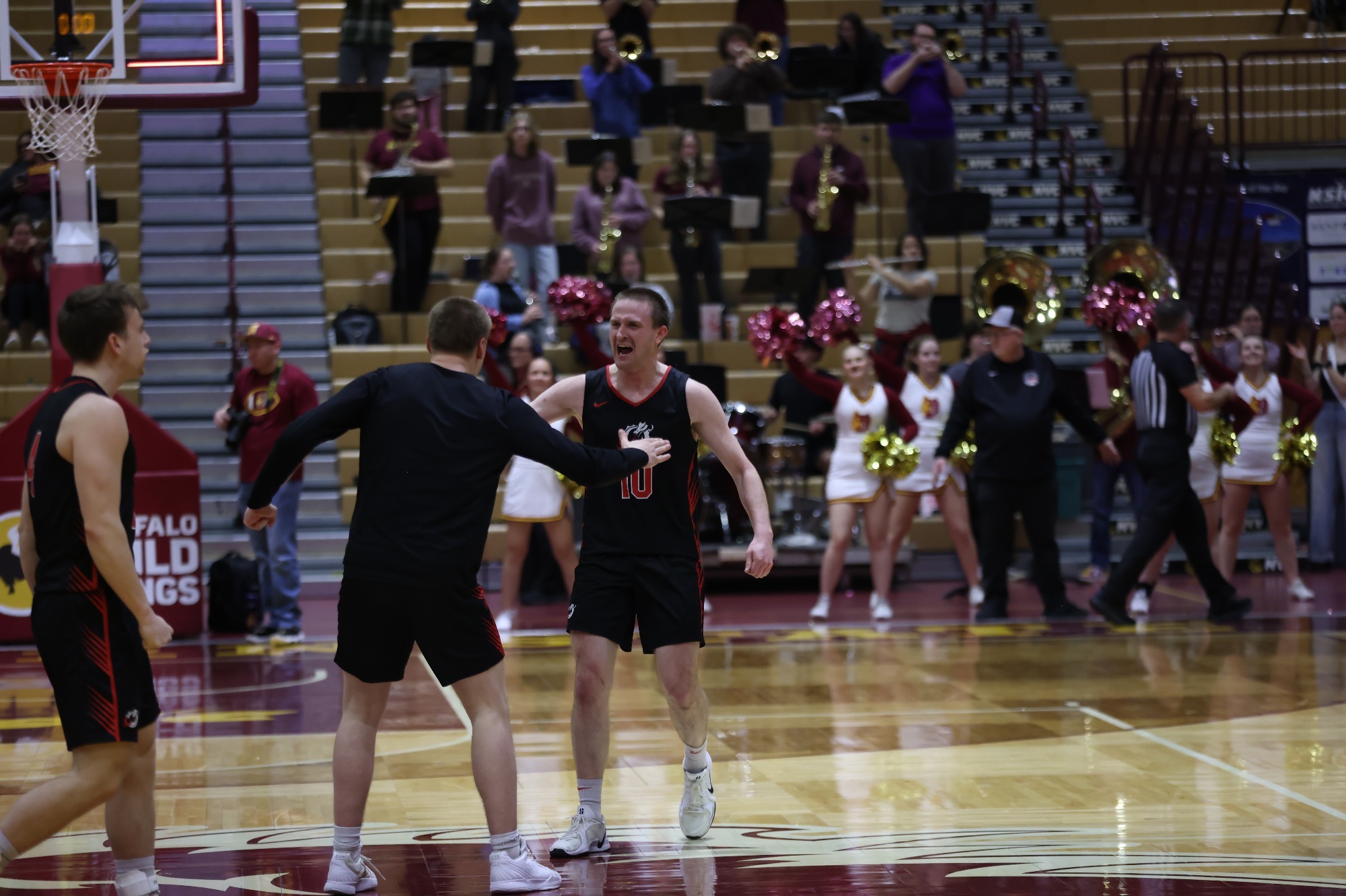 Eddie Beeninga scored 12 points in a Dragon victory over NSU in the NSIC Tournament First Round