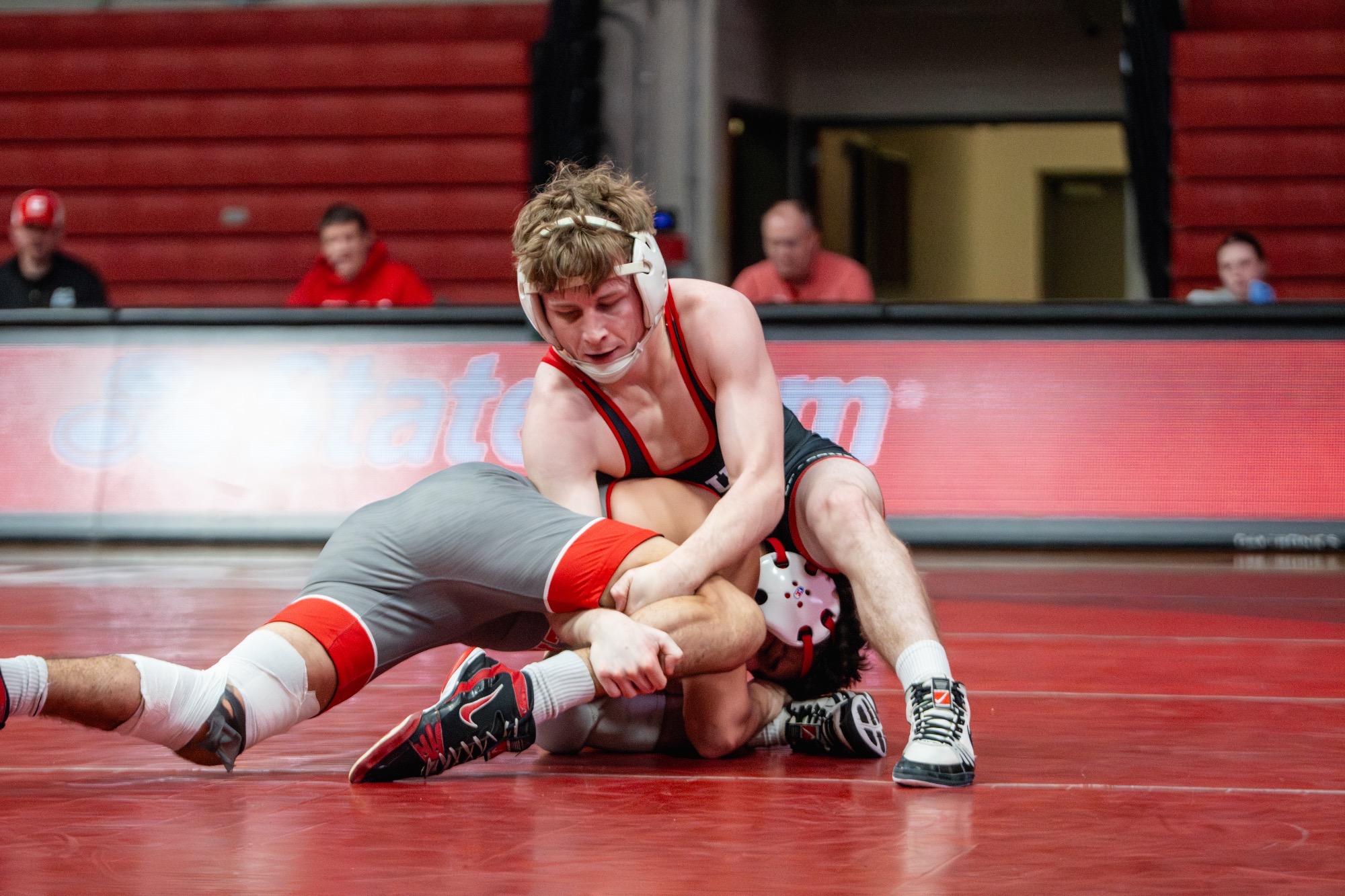 Clayson Mile collected a win by fall versus Minot State on Saturday. 