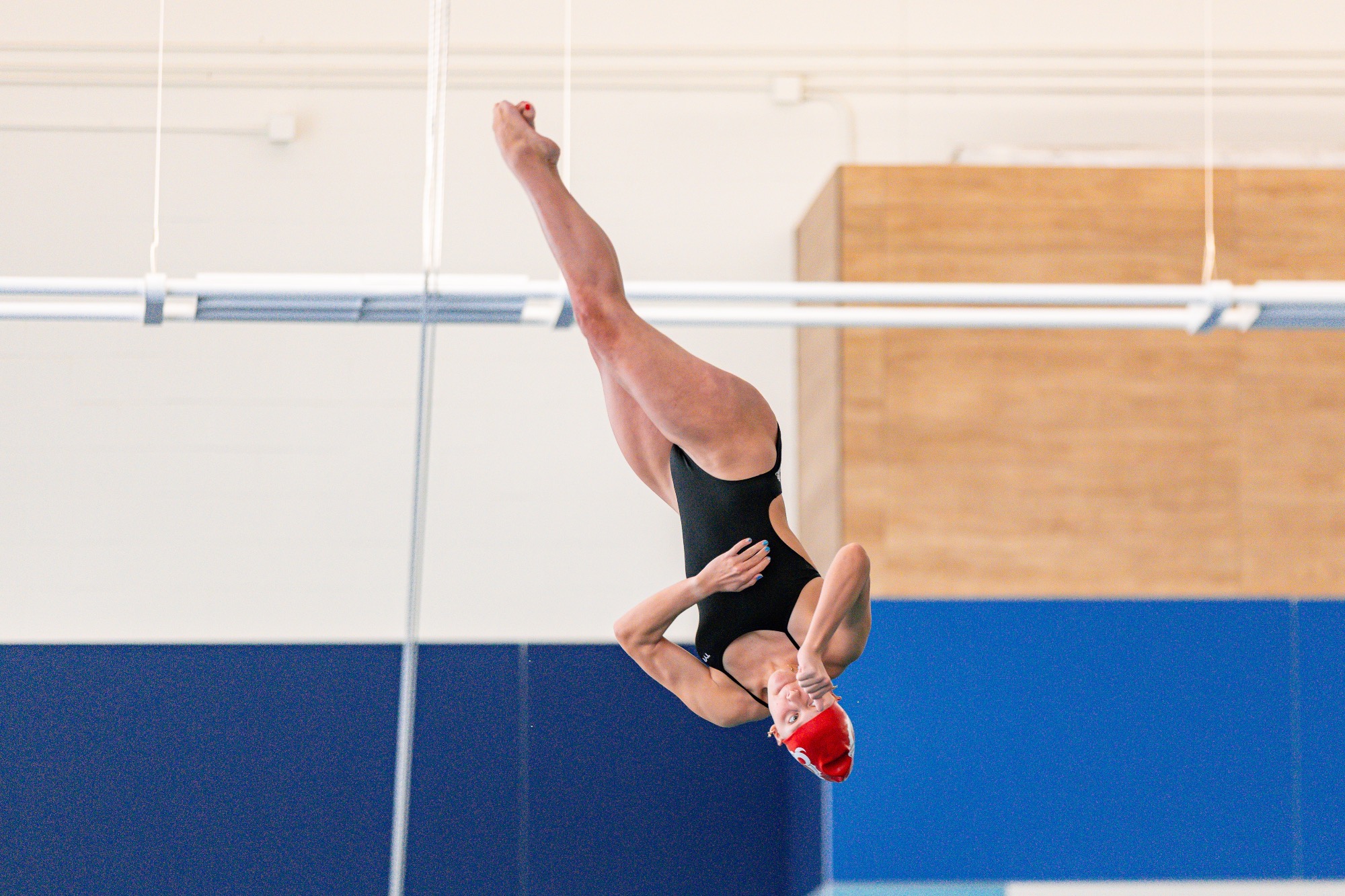 Zoe Bjerke dives at the NCAA Championships pre-qualifying meet. 