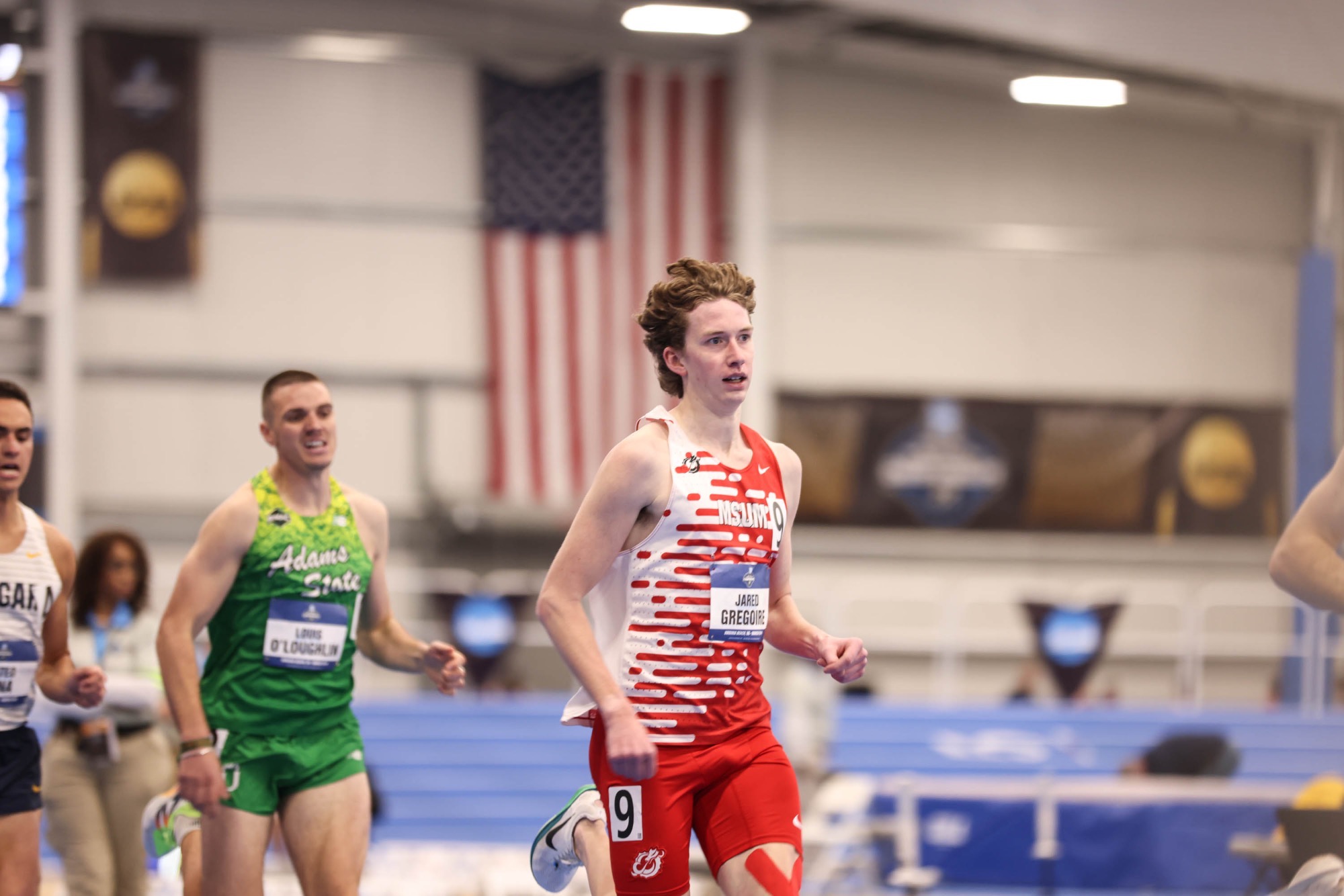 Jared Gregoire ran the eighth-fastest mile preliminary at Friday's NCAA Indoor Championships