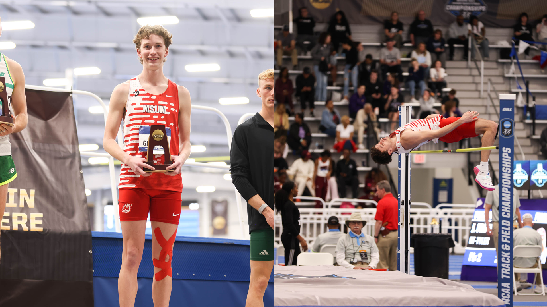 Jared Gregoire and Jaiden Peraza earn All-America honors at the NCAA Indoor Track Championships