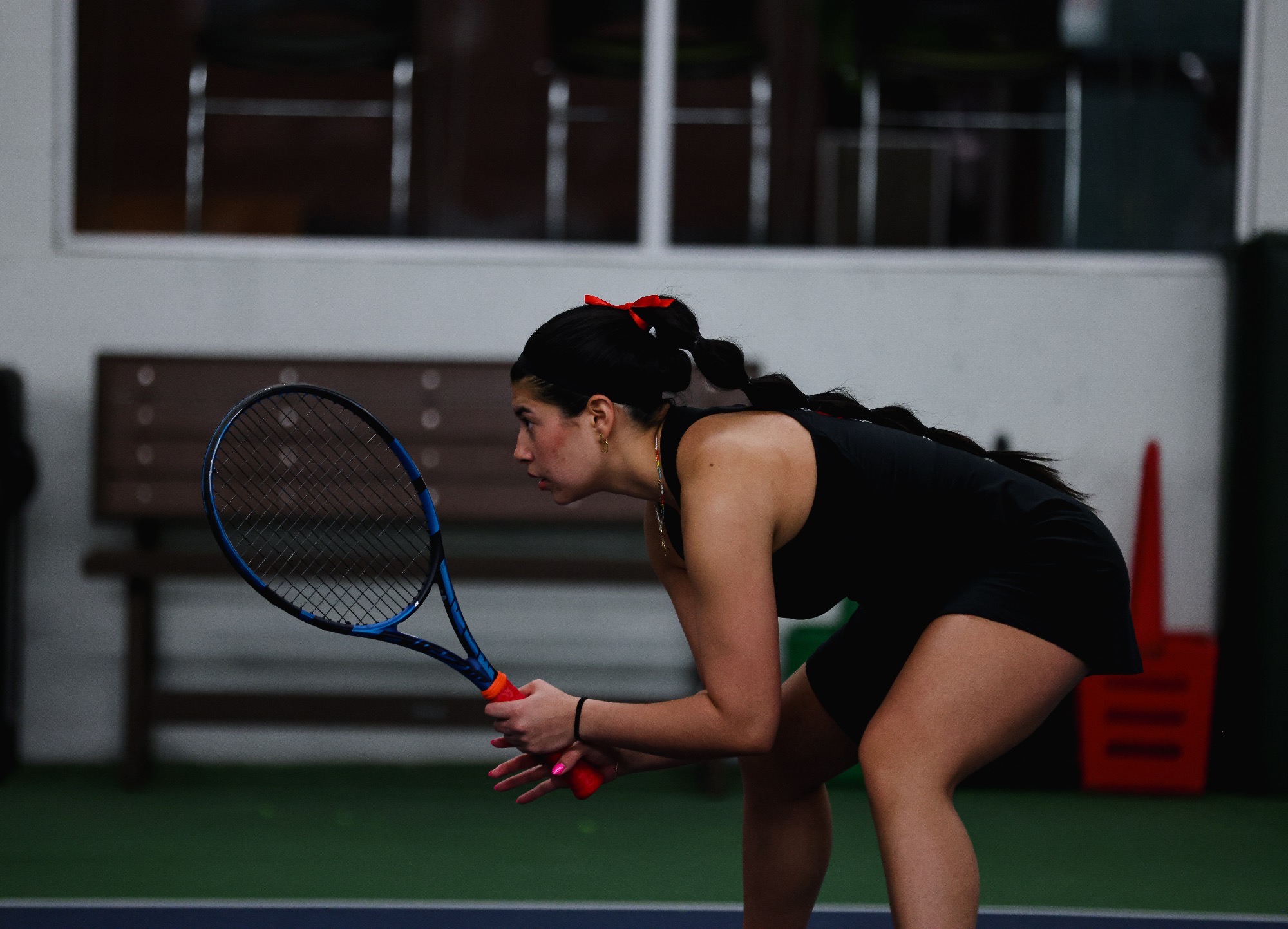 Luzmary Diaz Castillo earned a singles and a doubles victory against USF on Friday. 