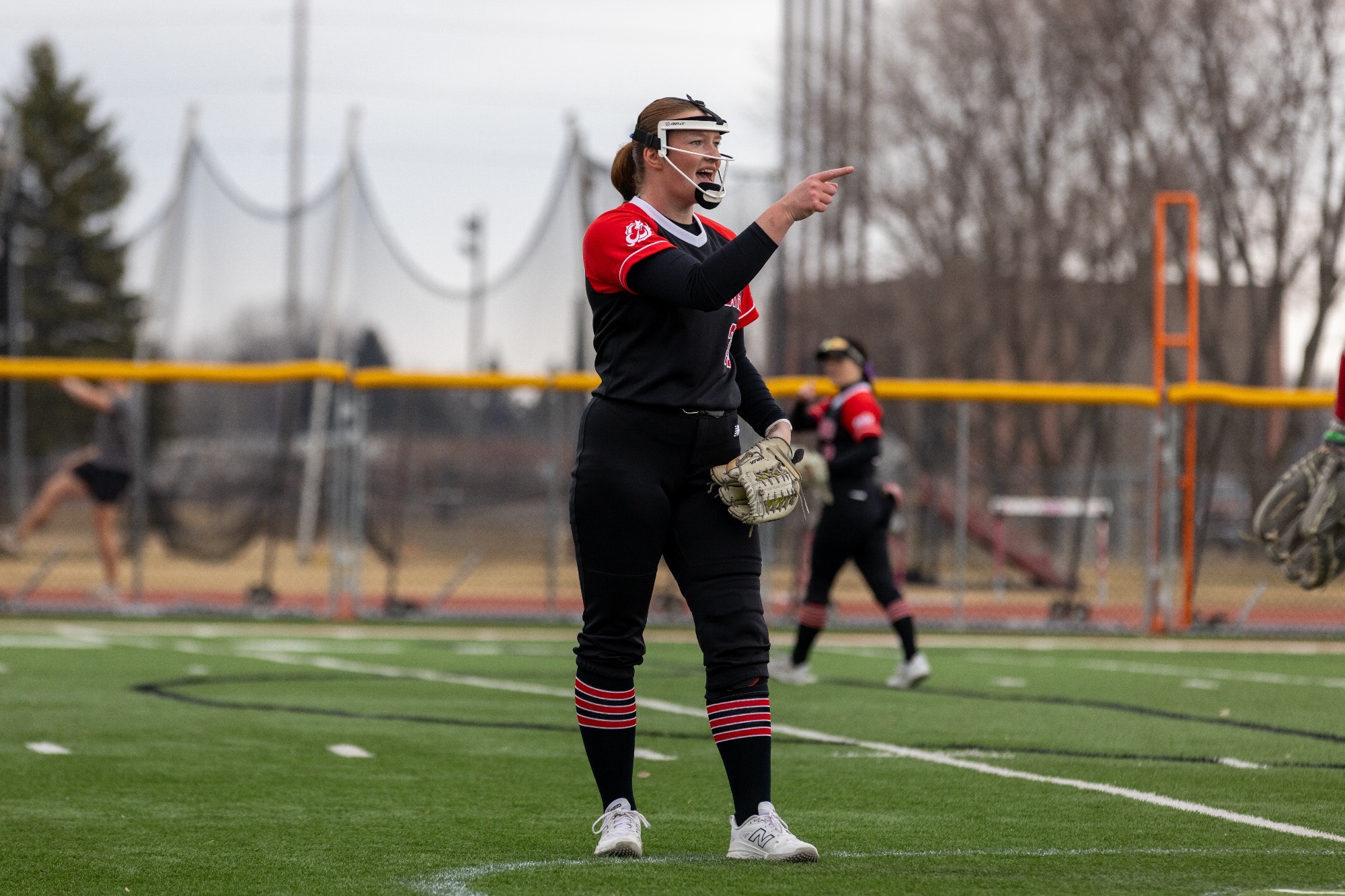Brynna Farman had a career high eight strikeouts against Minot State on Saturday. 