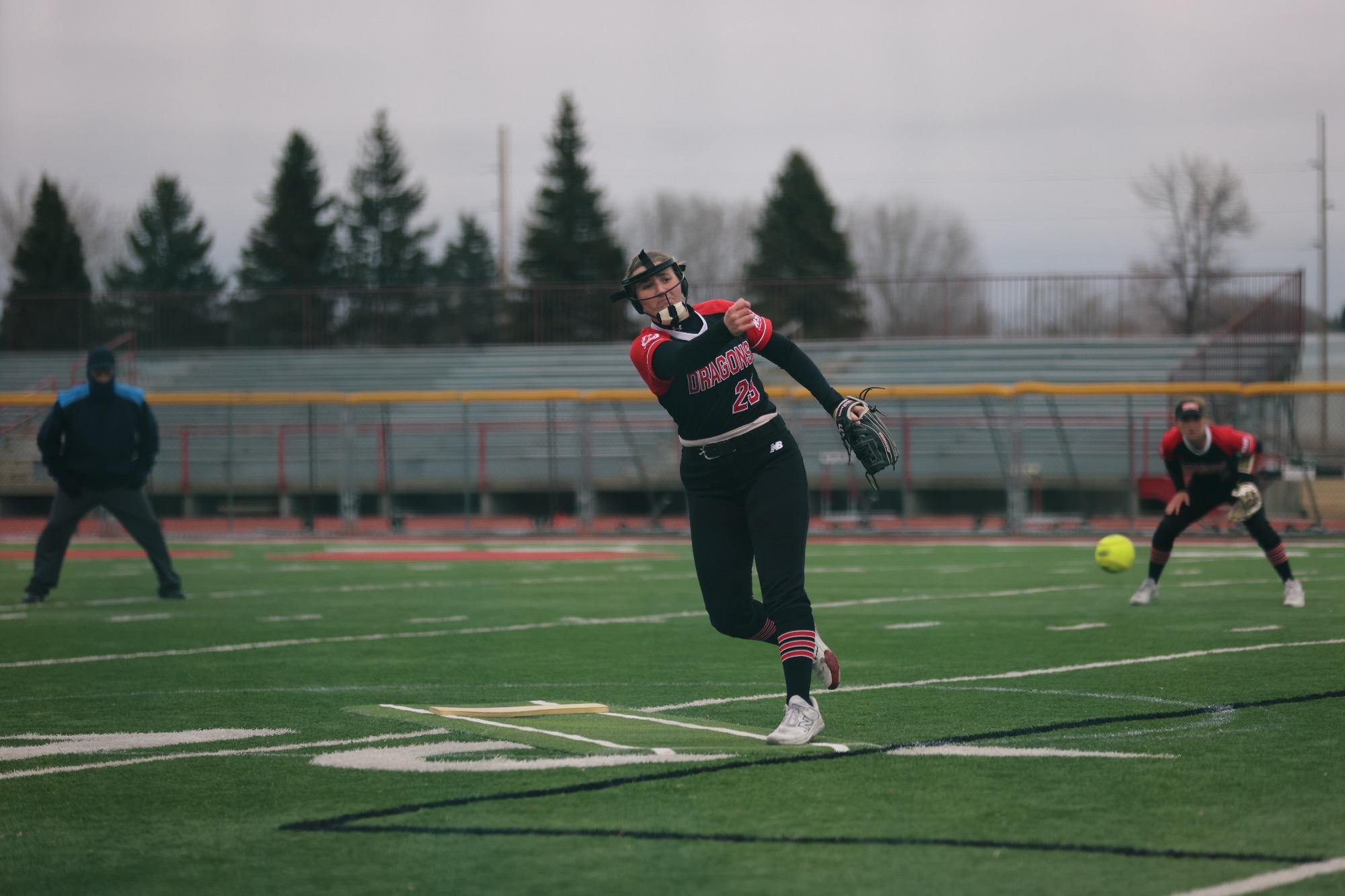 Bella Hess pitched a complete game with seven strikeouts to help MSUM split with Minnesota Duluth on Sunday