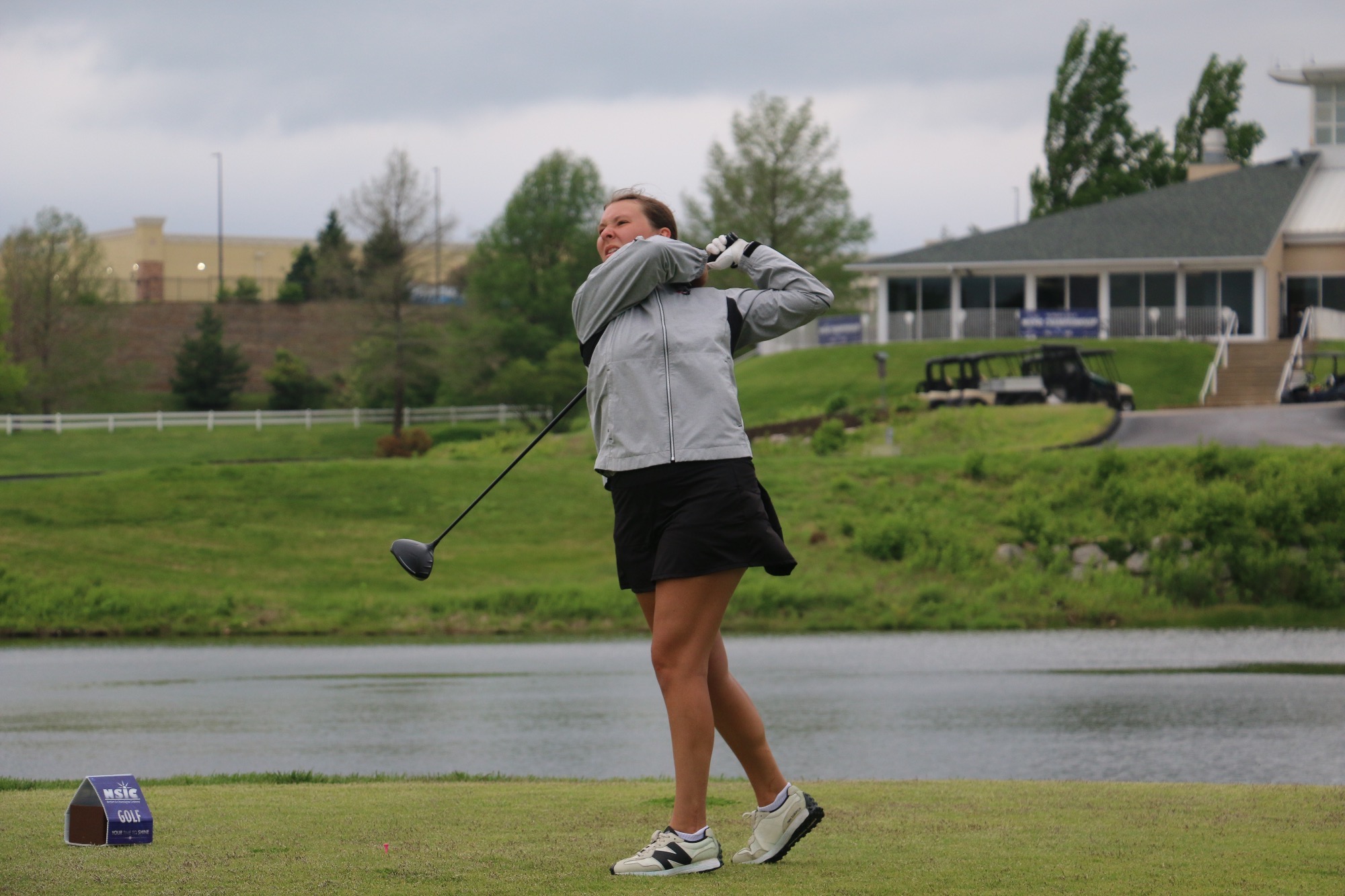 Regan Braun shot a second round 87 at the NSIC Championships on Thursday