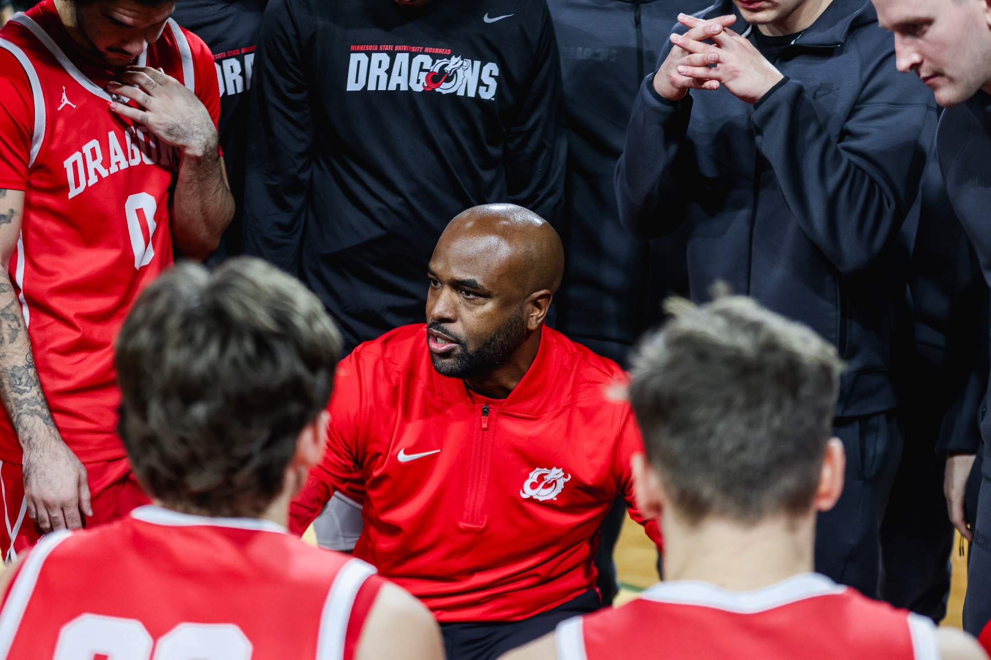 Jason Kemp In Huddle