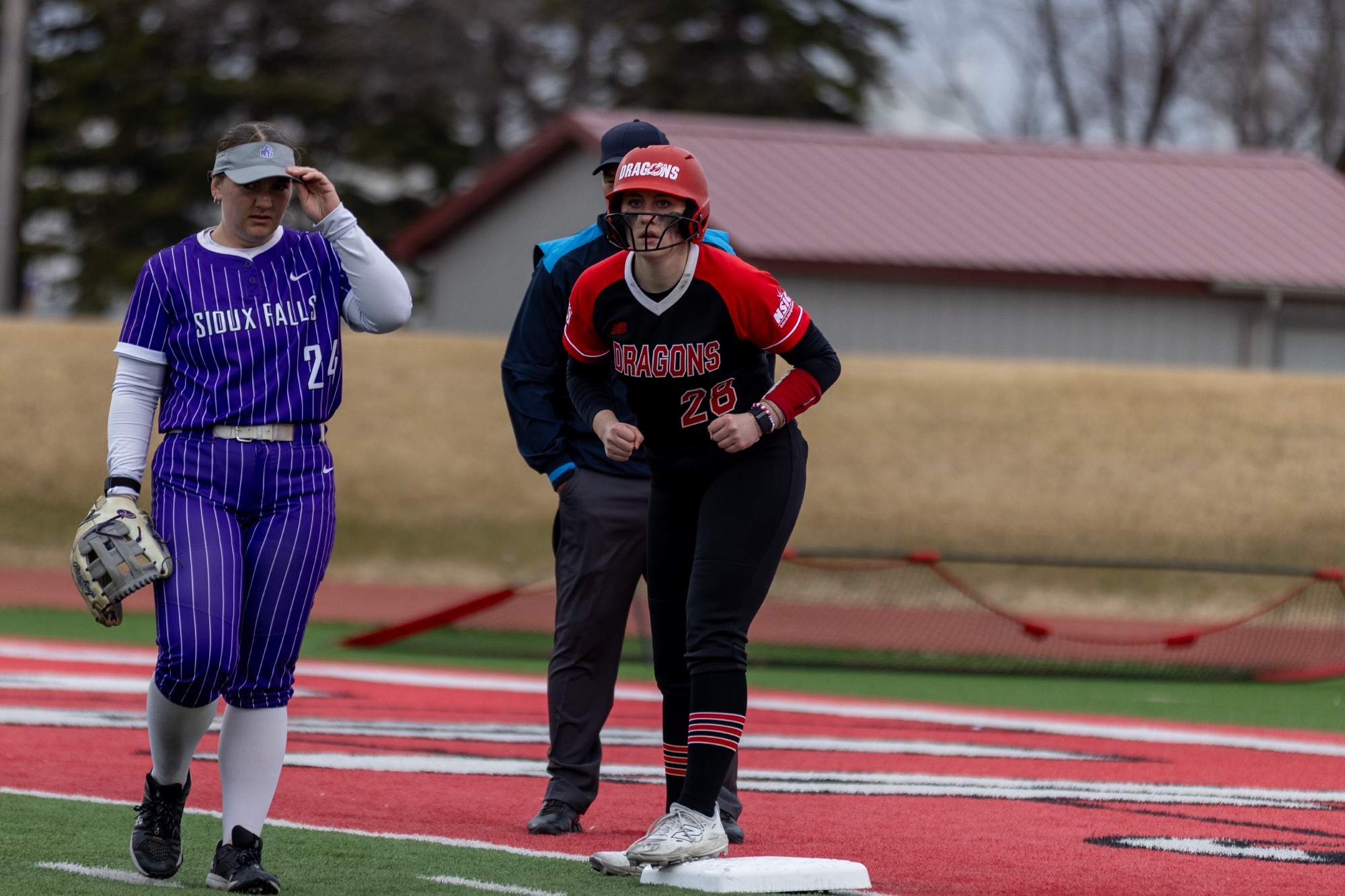 Courtney Locke had four hits and four RBIs in two games for MSUM versus Northern State on Saturday.