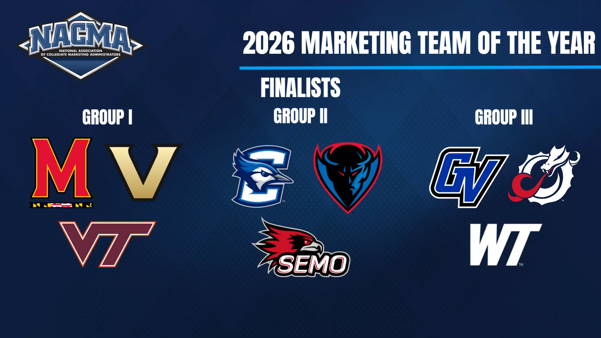 NACMA Marketing Team of the Year Finalists