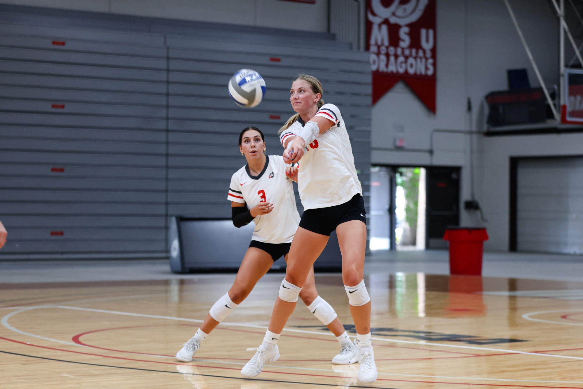 Senior Maci Martini tallied a career high 17 kills in MSUM's five set victory over CSU Pueblo. Moorhead split a pair of matches at the Kathleen Brasfield Invitational to begin the 2026 season.
