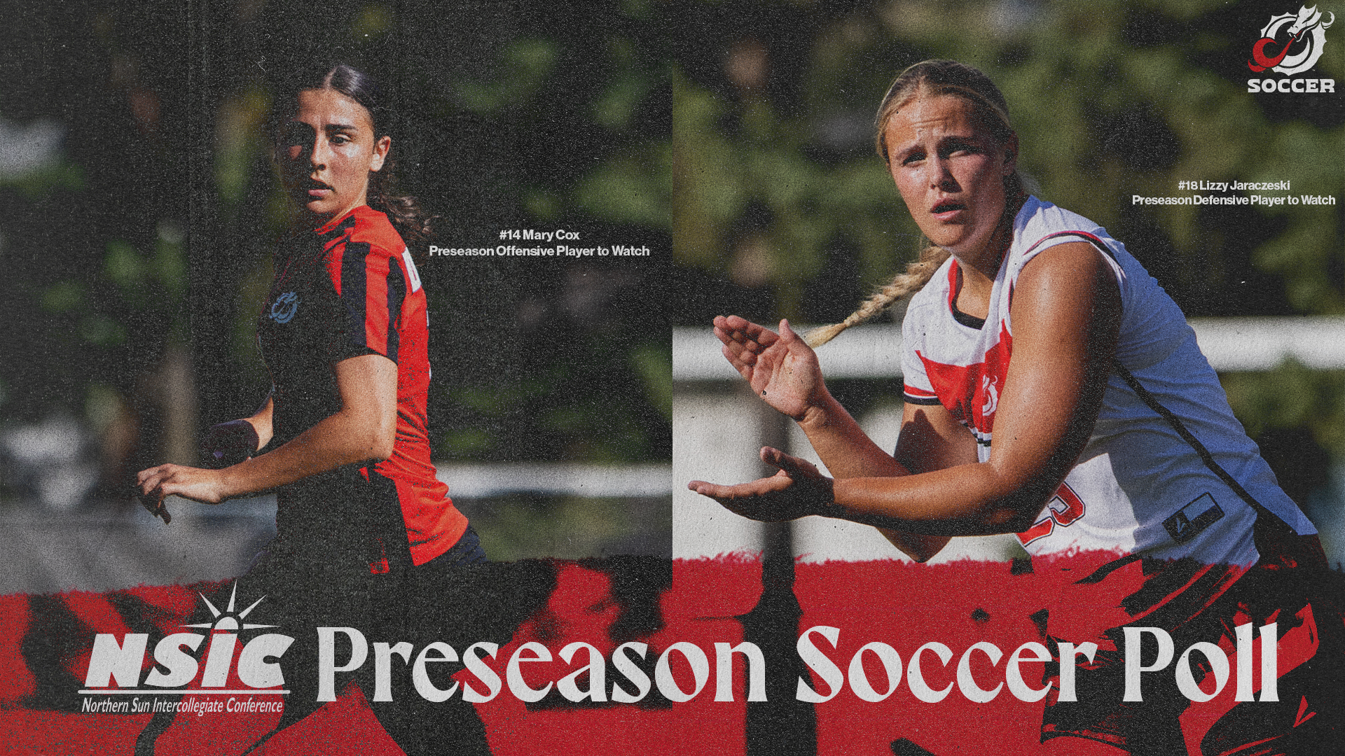 Preseason Poll 2026-27 - Soccer - Mary Cox/Lizzy Jaraczeski Players to Watch