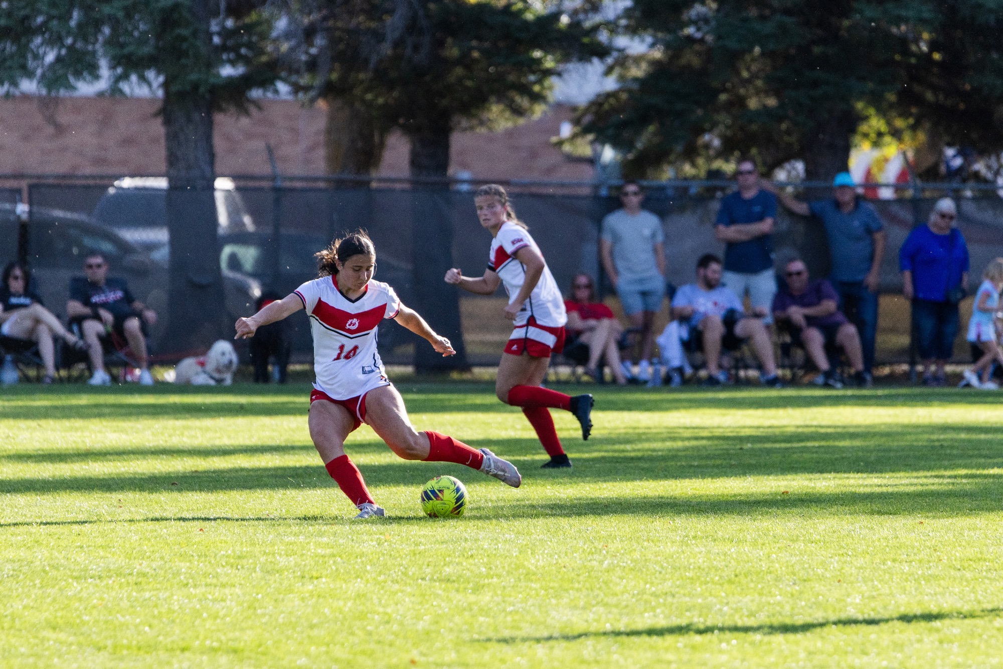 Mary Cox tallied an assist in MSUM's 1-0 victory over UMC in Monday's 2026 season opener