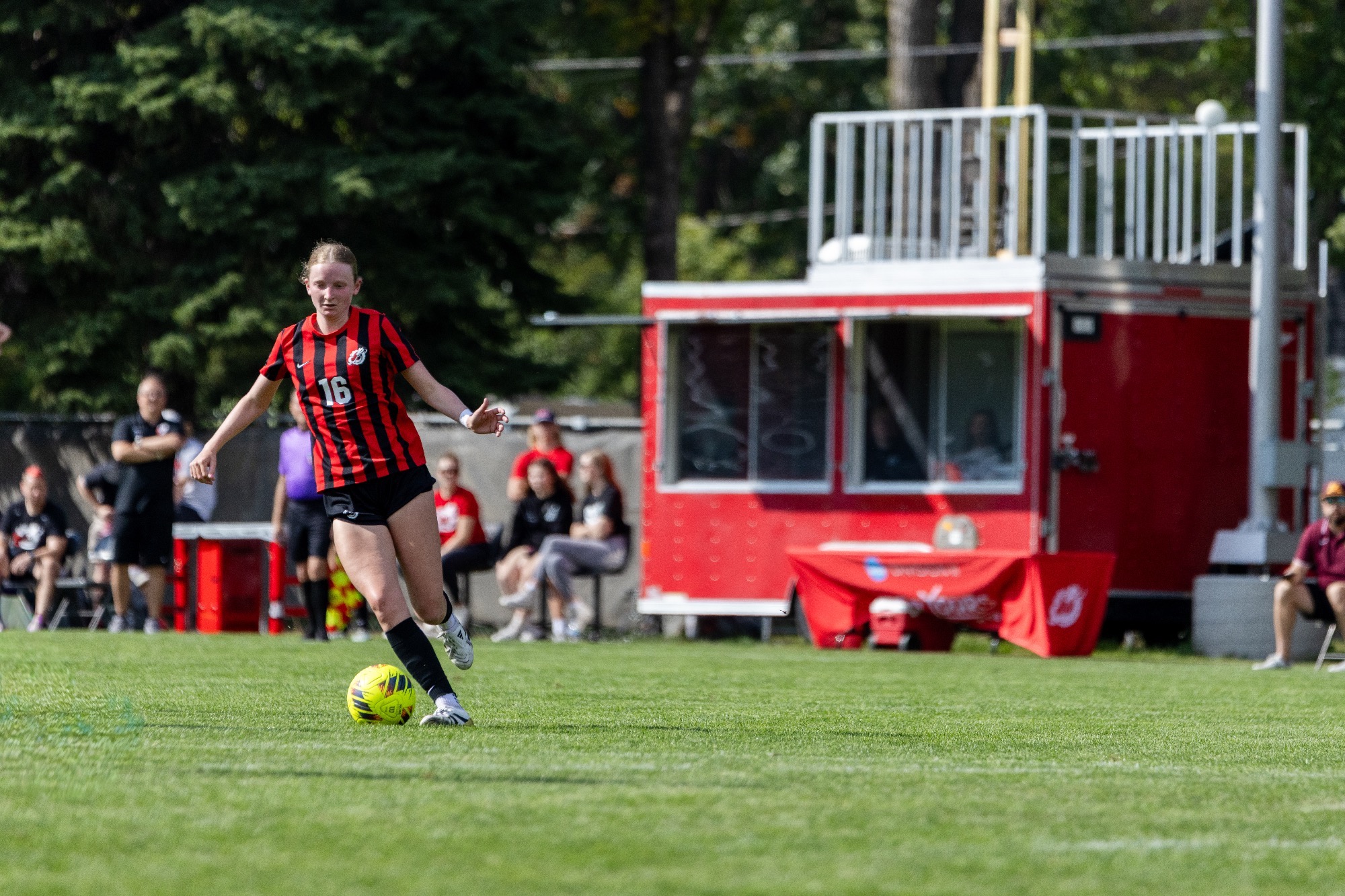 Sophie Thompson scored her first goal of the 2026 season to help lead MSUM to a 1-0 win over Wayne State.