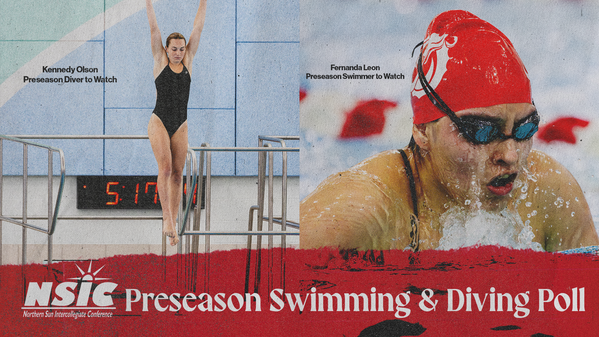 MSUM selected seventh in NSIC Preseason Swimming & Diving Poll. Kennedy Olson and Fernanda Leon named 'Preseason Athletes to Watch'